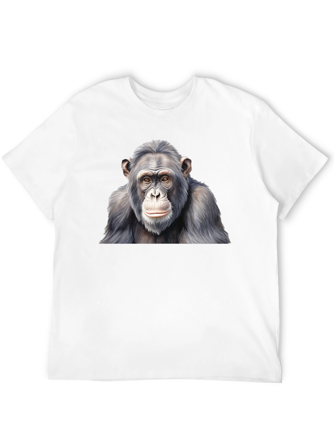 Chimpanzee Graphic Black T-Shirt