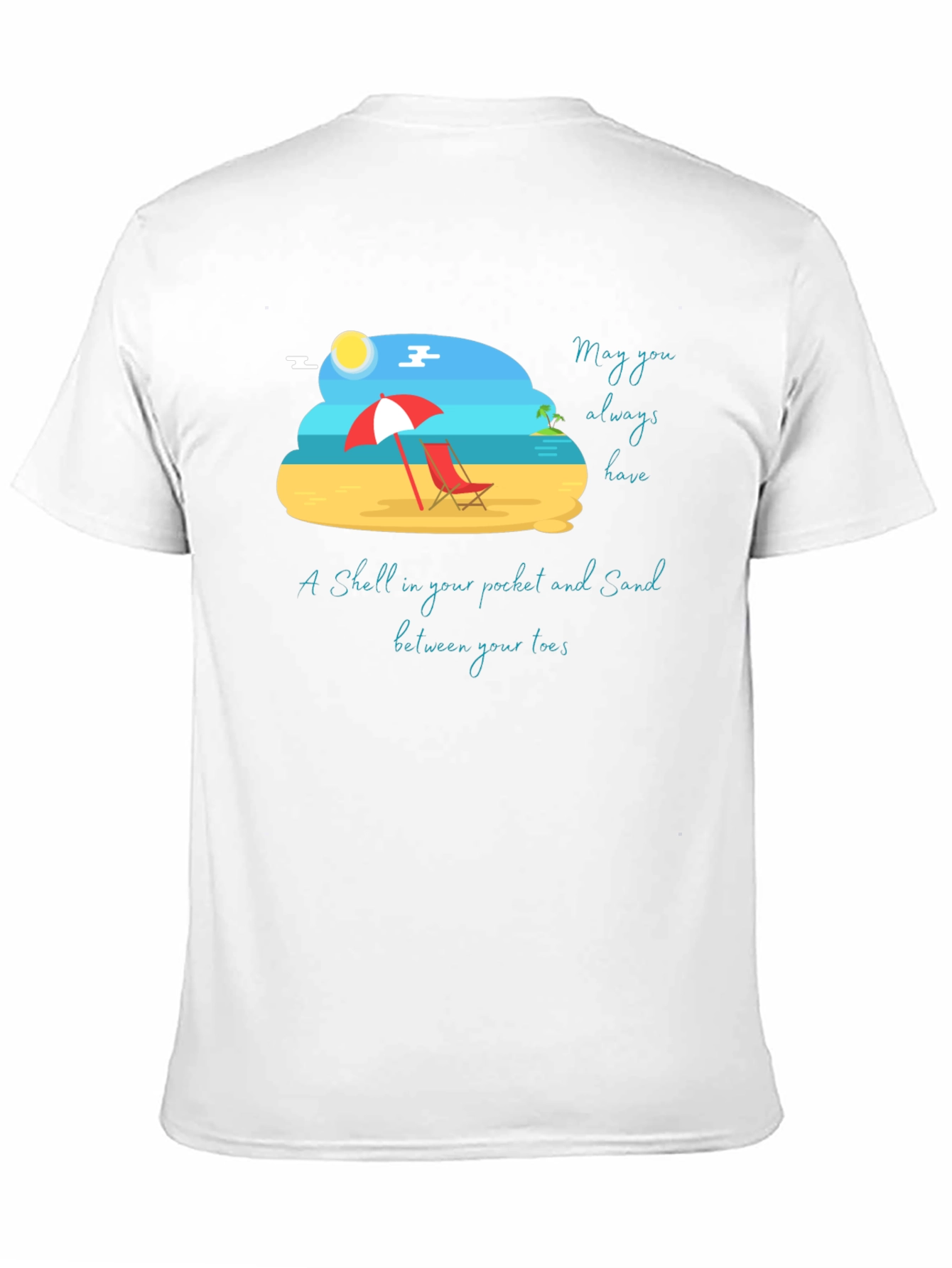 Beach Vibes Graphic Tee - Sand & Shells