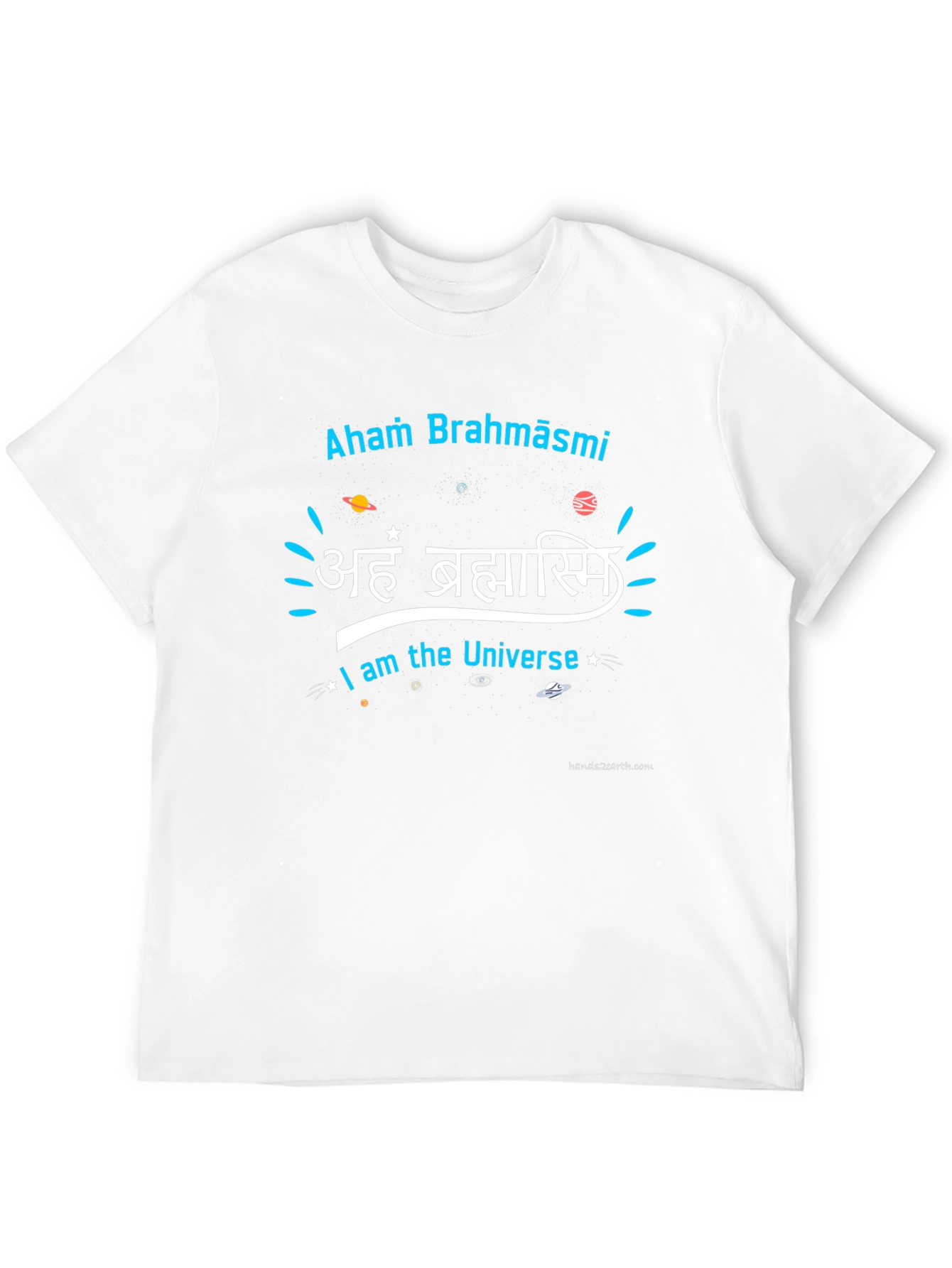 Aham Brahmāsmi Universe Black Graphic T-Shirt