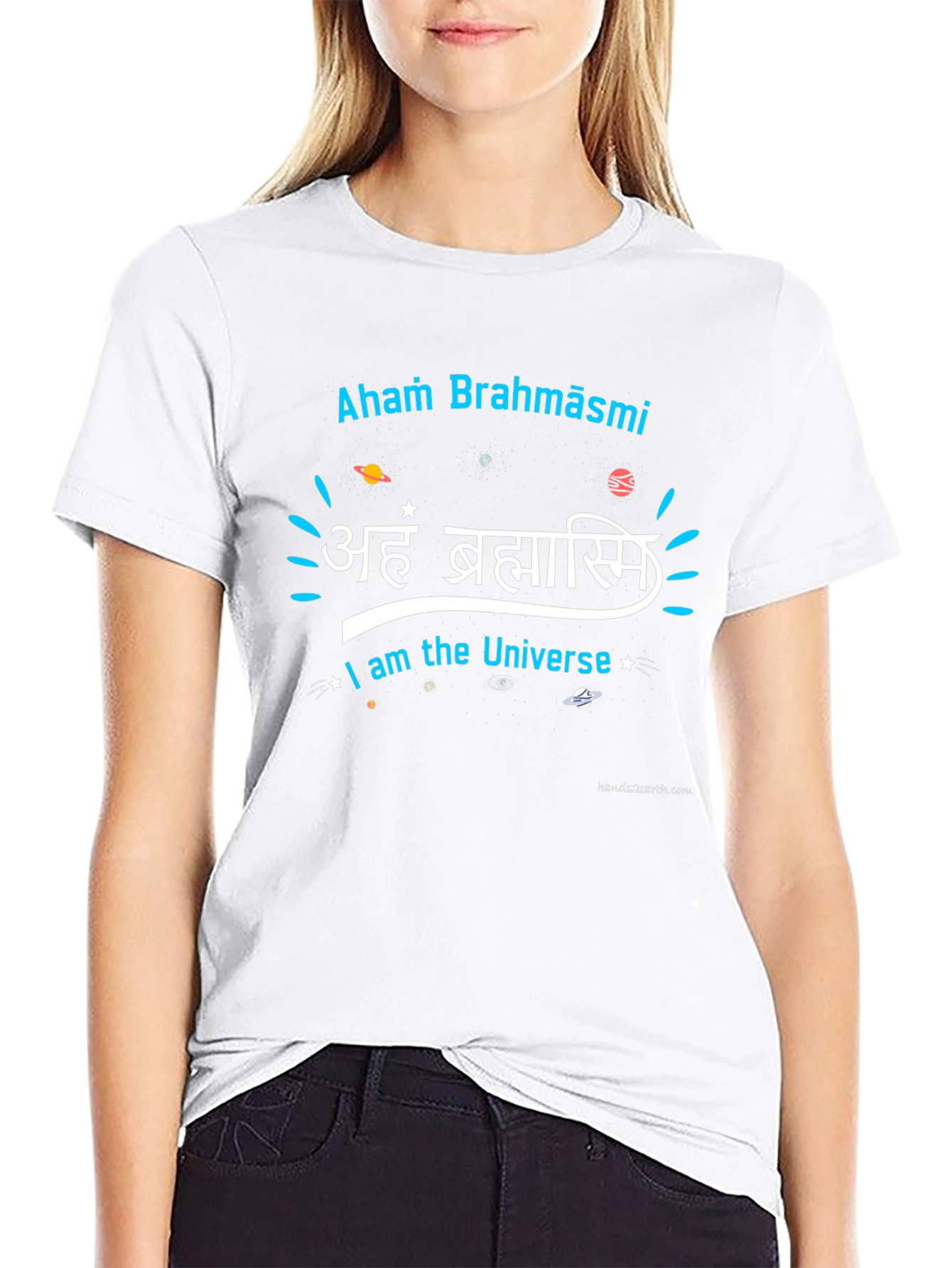 Aham Brahmāsmi Universe Black Graphic T-Shirt