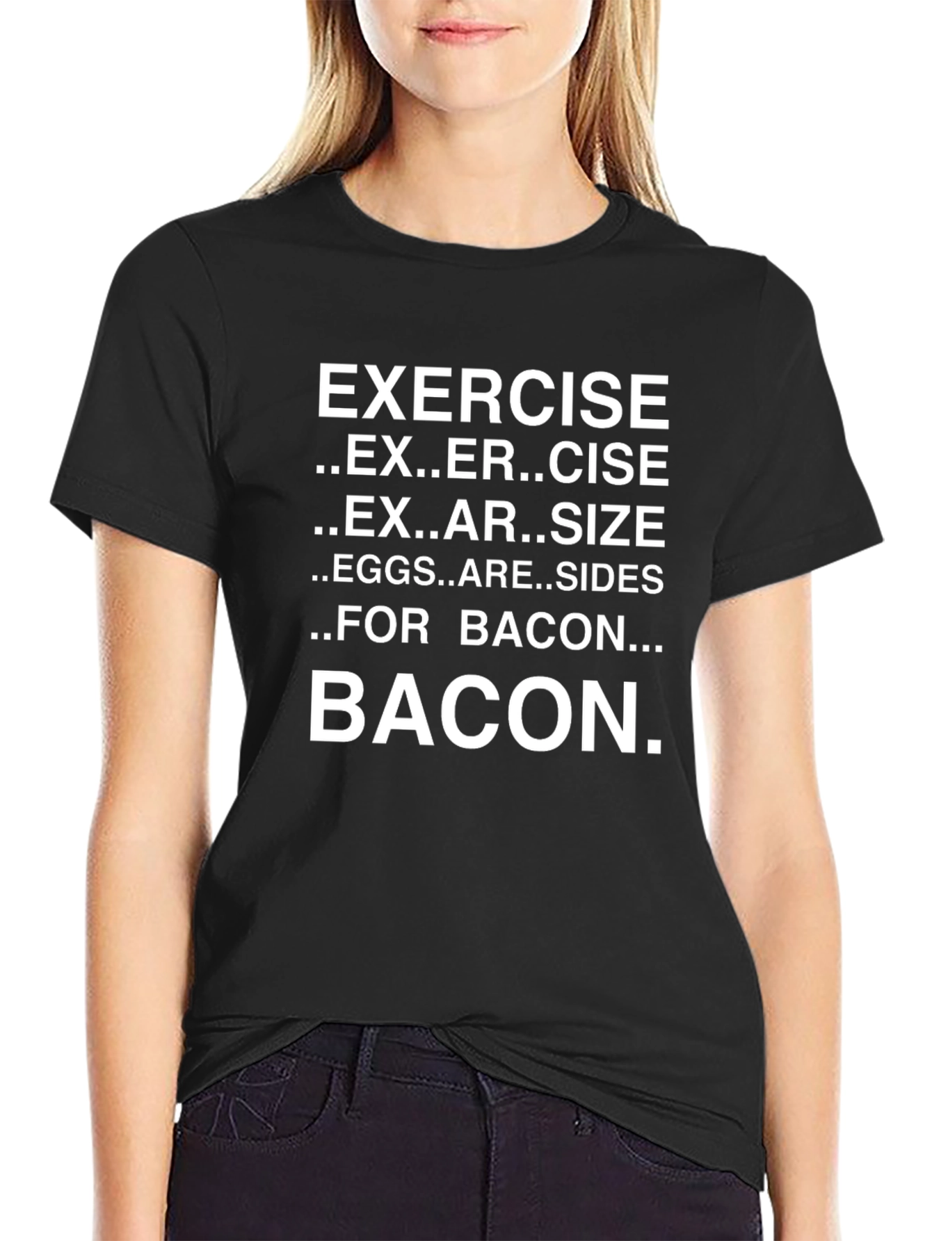 Bacon Lovers T-Shirt: Exercise Eggs and Bacon