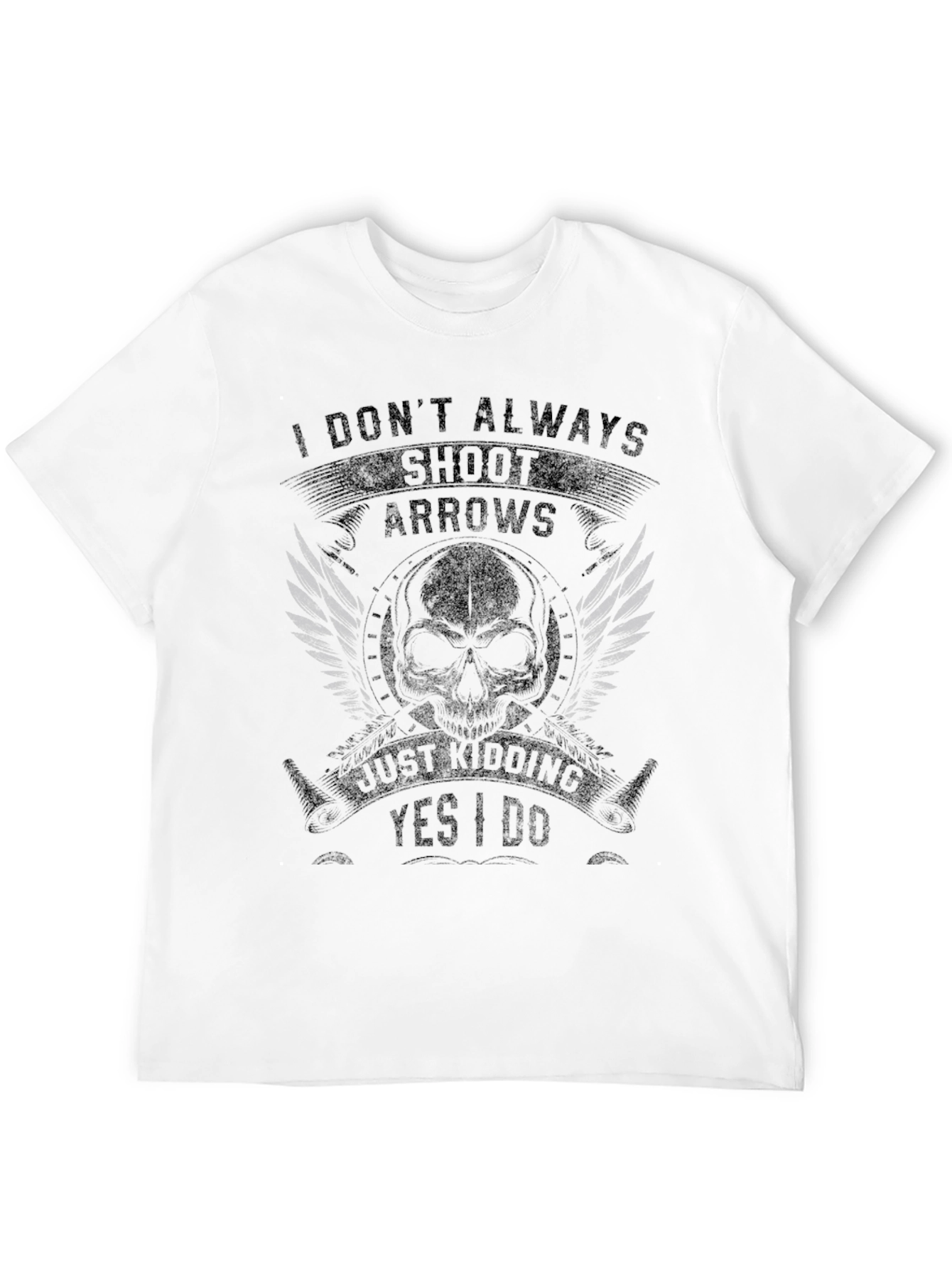 Archers Humor Black Graphic T-Shirt