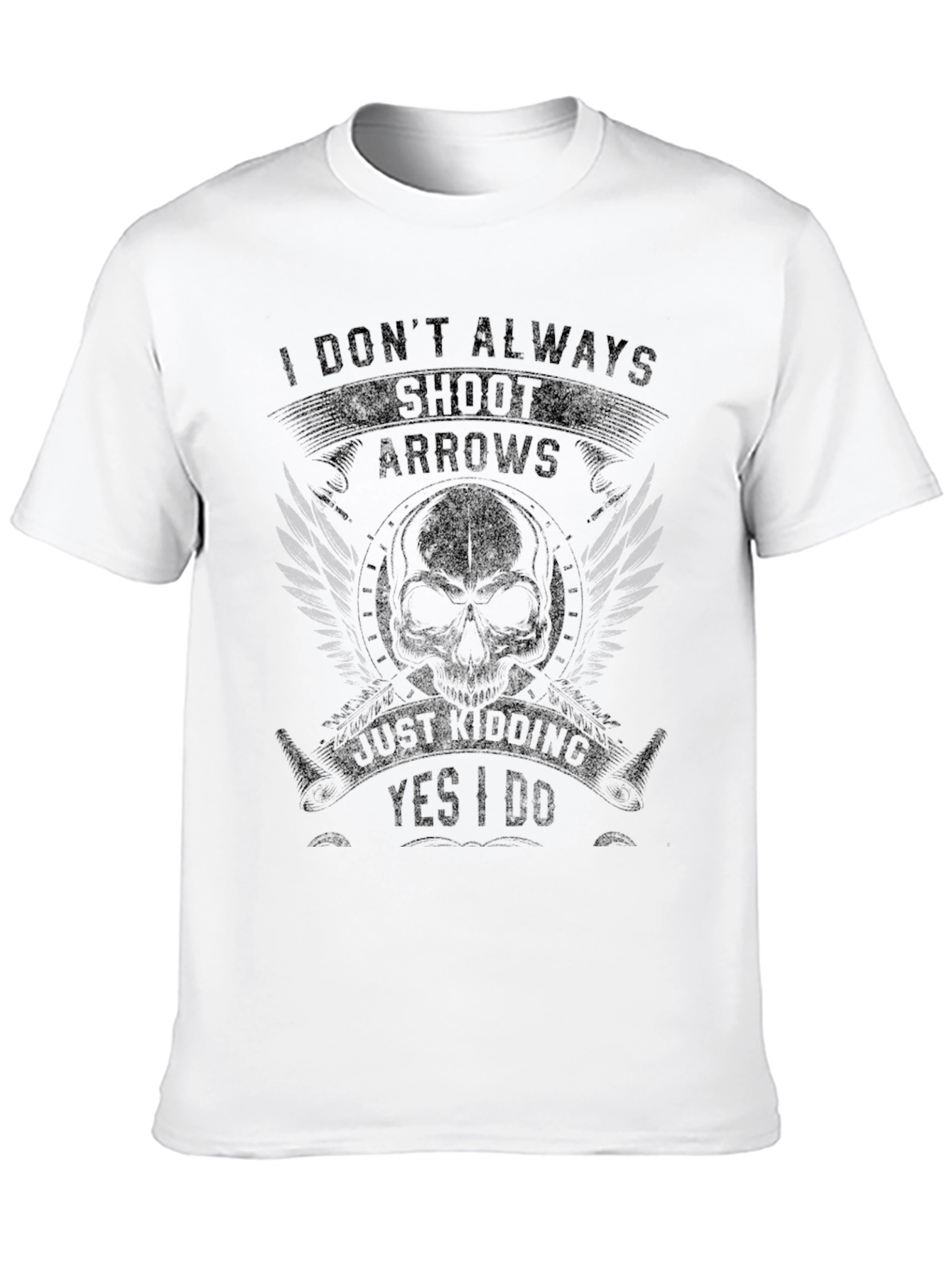 Archers Humor Black Graphic T-Shirt