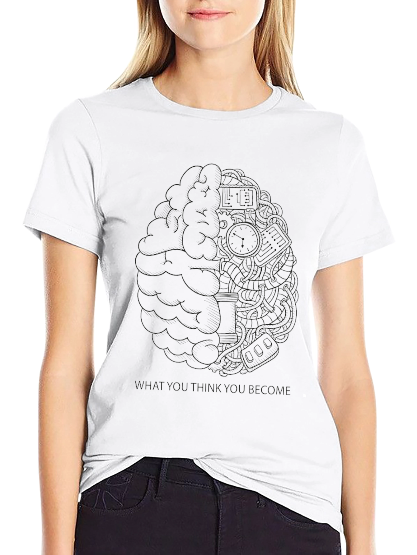Brain Structure Black T-Shirt