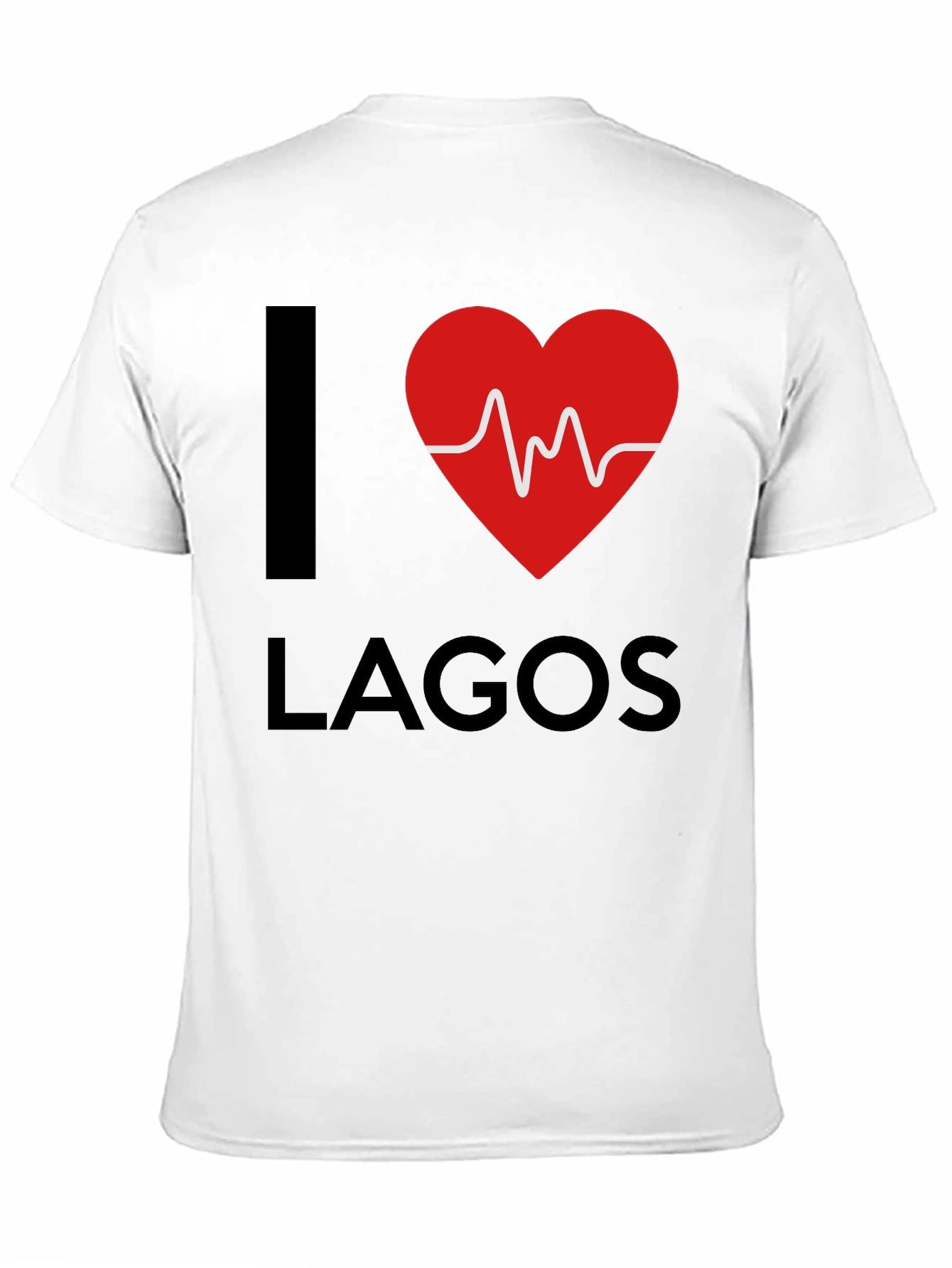 I Heart Lagos Graphic Tee - Stylish Black T-Shirt
