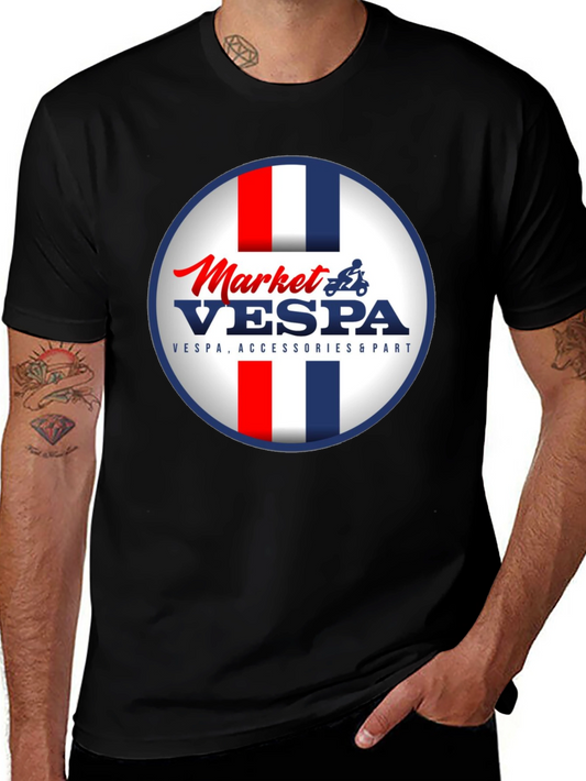 Market Vespa T-Shirt - Retro Style