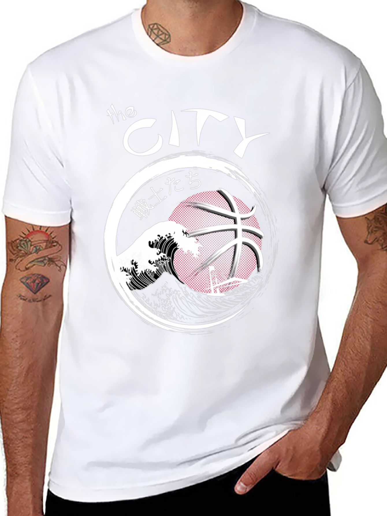 The City Basketball Graphic T-Shirt - Black