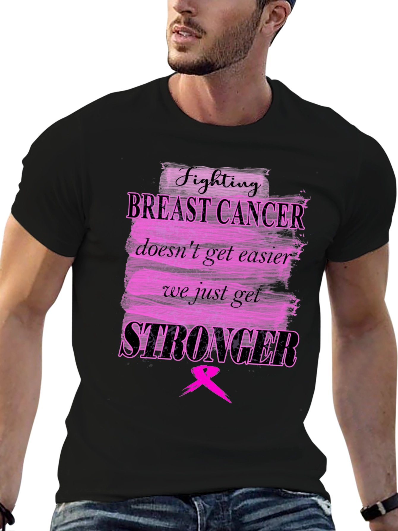 Breast Cancer Awareness T-Shirt - Fighting Stronger