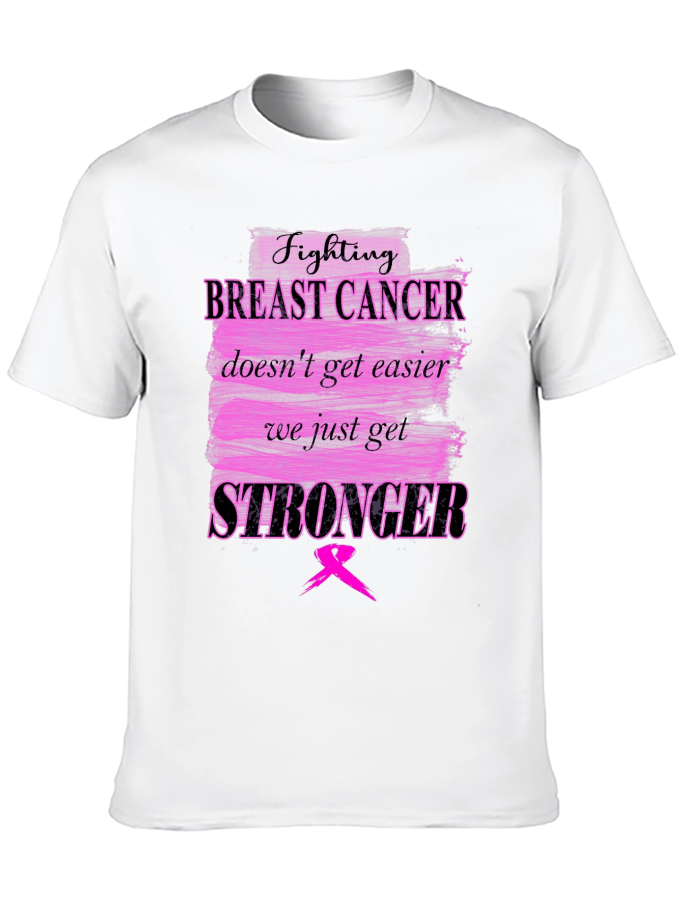 Breast Cancer Awareness T-Shirt - Fighting Stronger