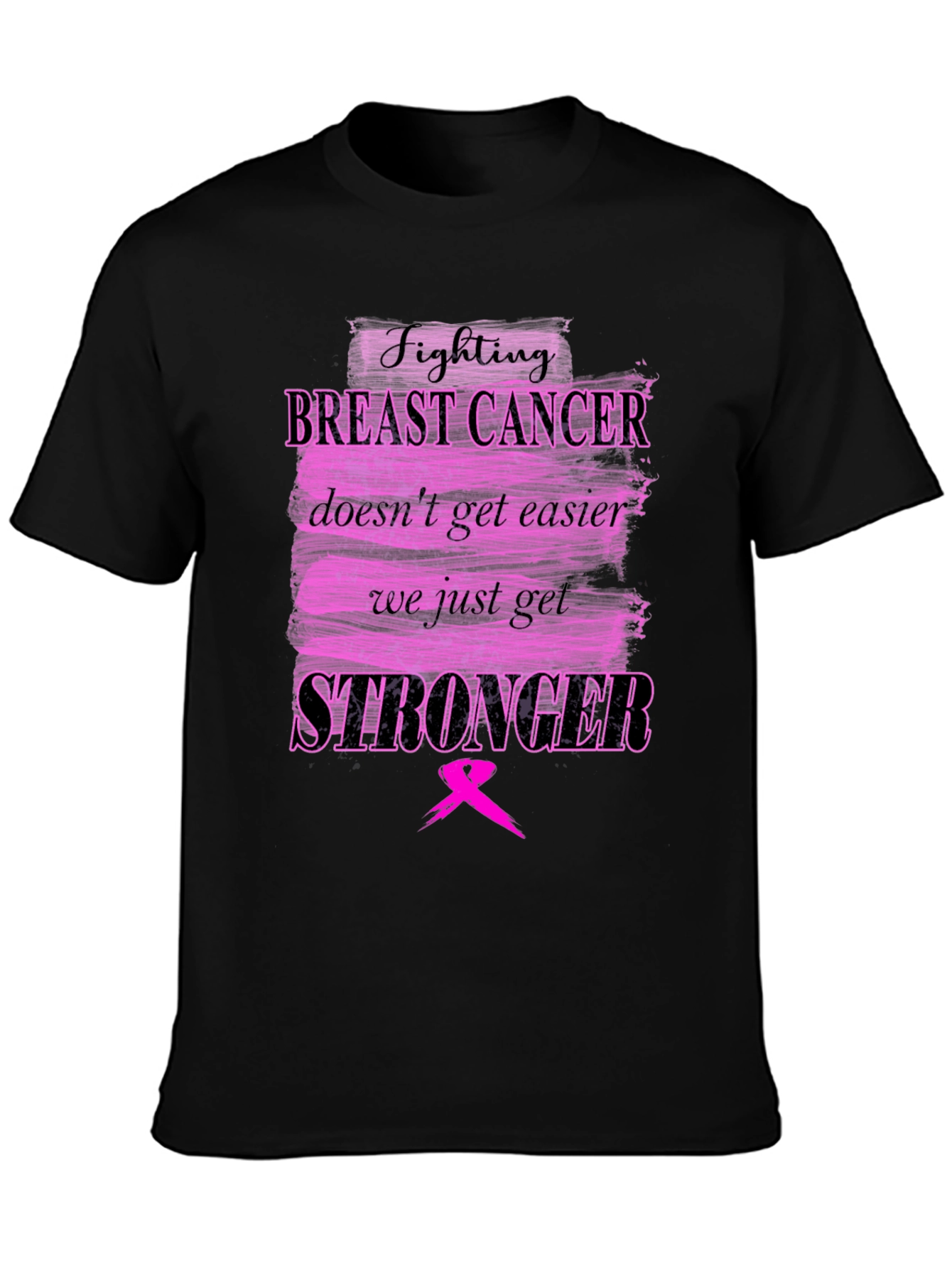 Breast Cancer Awareness T-Shirt - Fighting Stronger