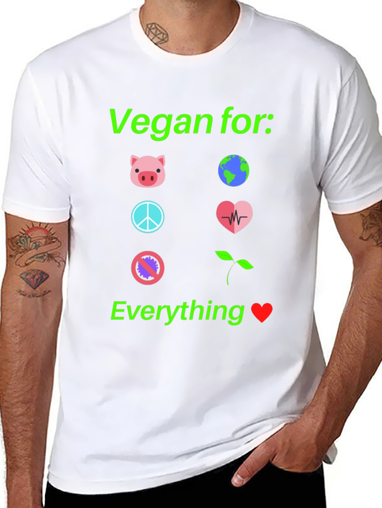 Vegan For Everything T-Shirt Cruelty-Free Tee