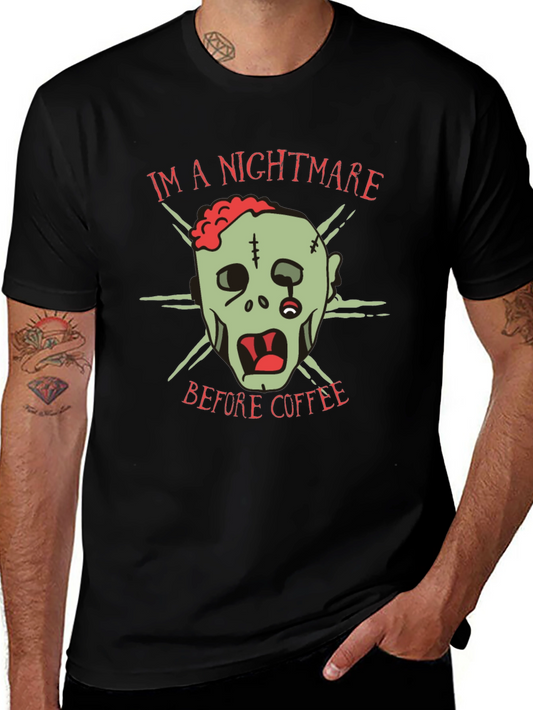 Nightmare Before Coffee T-Shirt - Zombie Graphic Tee