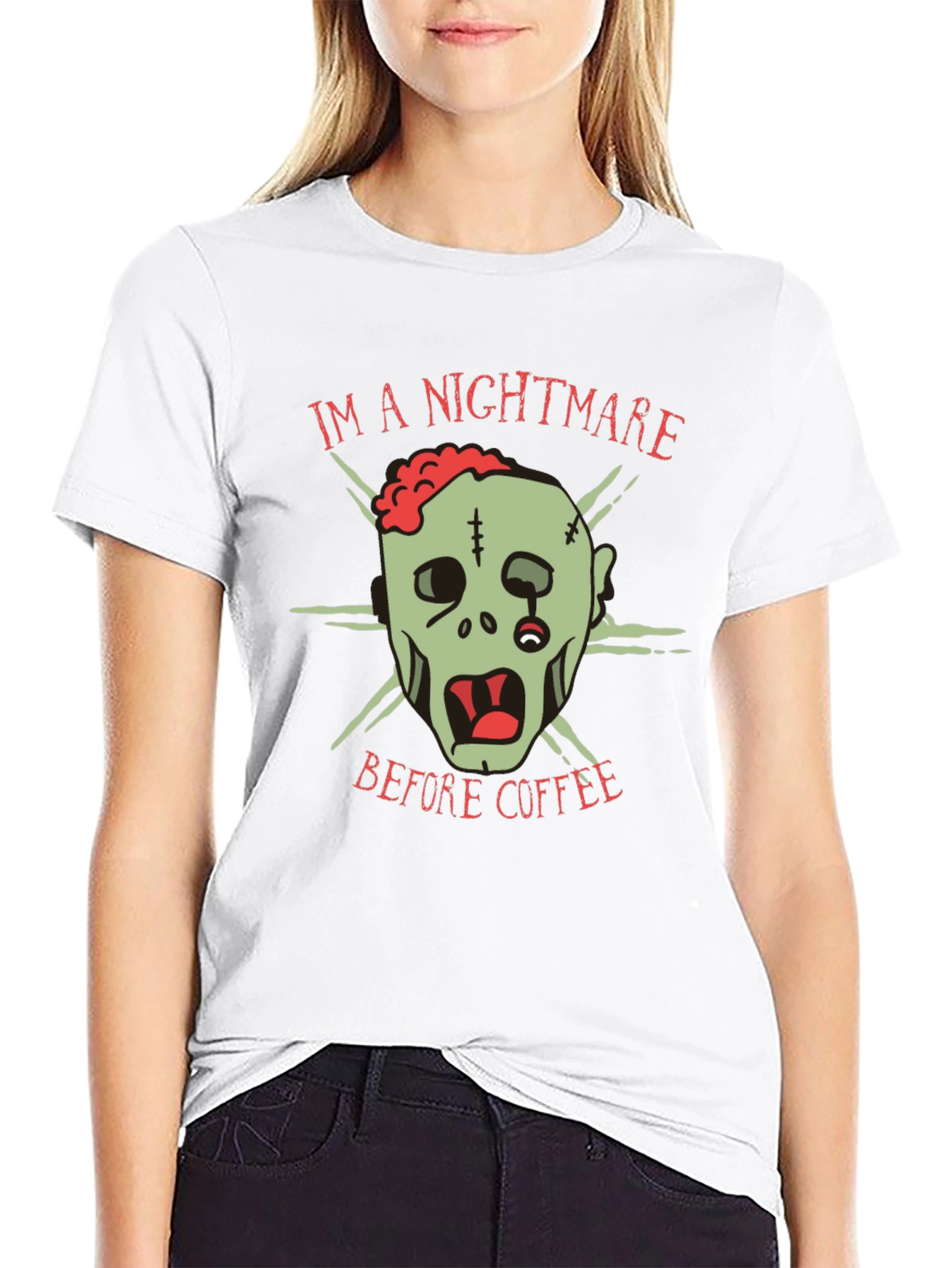 Nightmare Before Coffee T-Shirt - Zombie Graphic Tee