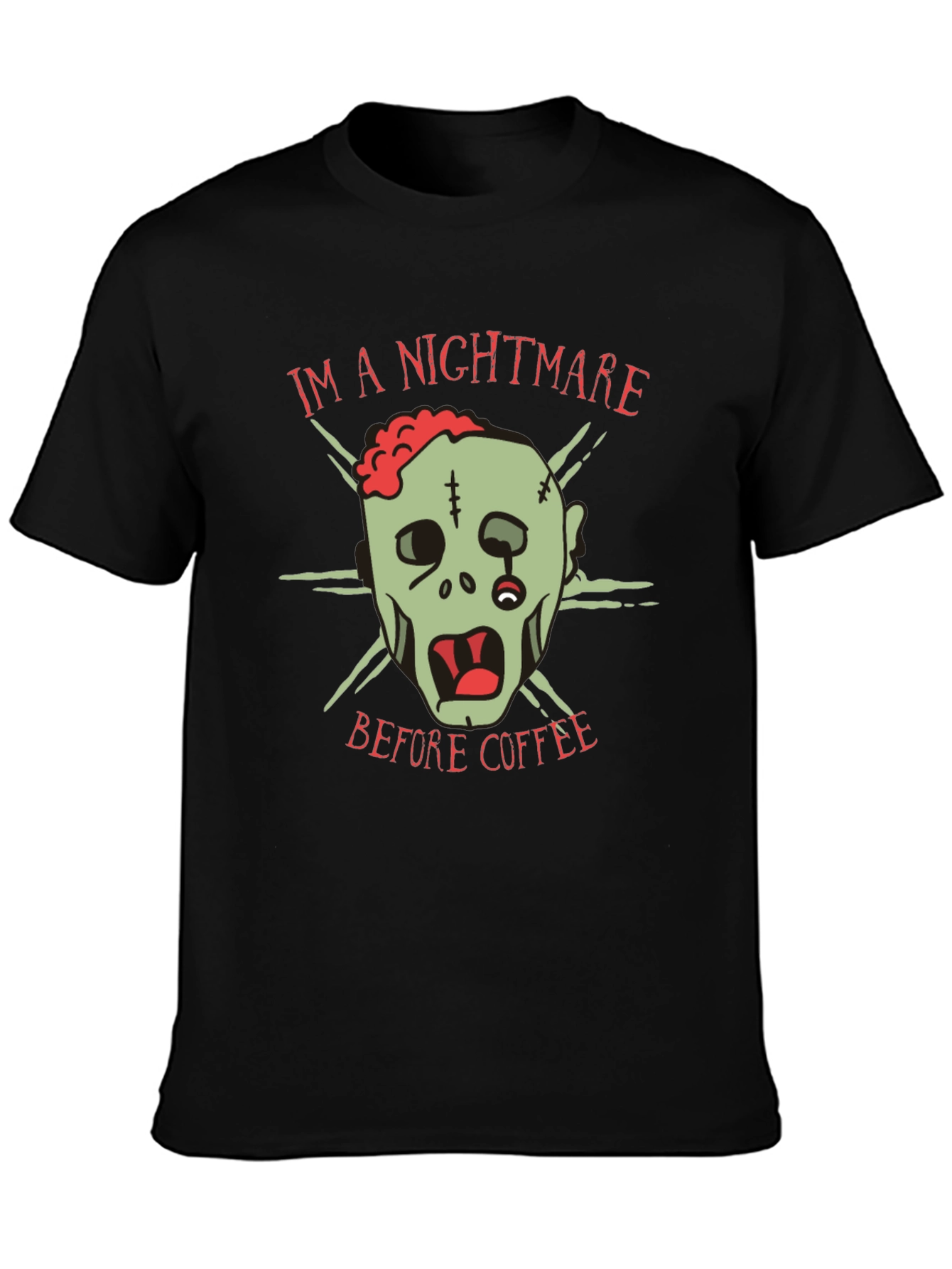 Nightmare Before Coffee T-Shirt - Zombie Graphic Tee