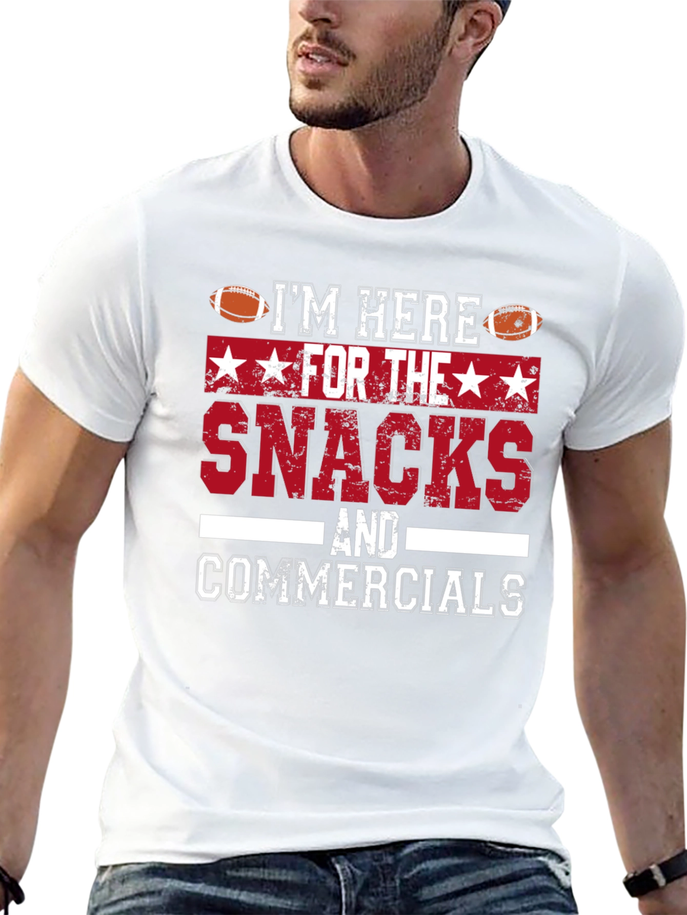 Im Here For The Snacks & Commercials T-Shirt