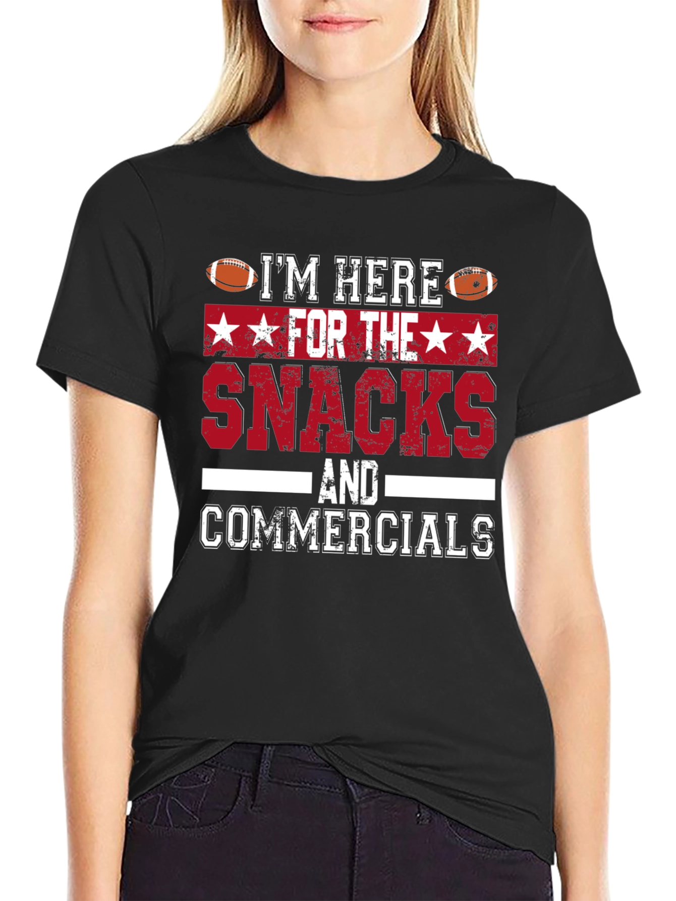 Im Here For The Snacks & Commercials T-Shirt