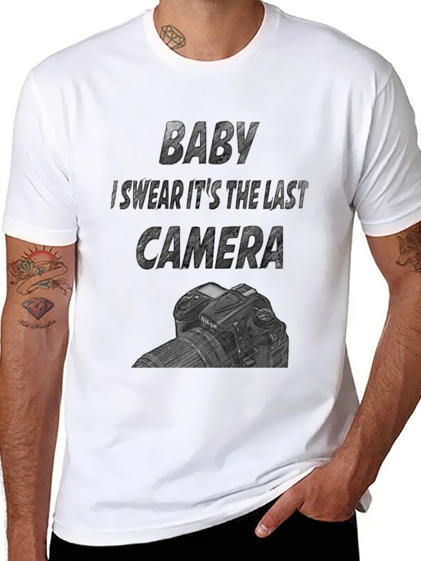 Funny Last Camera Graphic Tee - Photographer Gift
