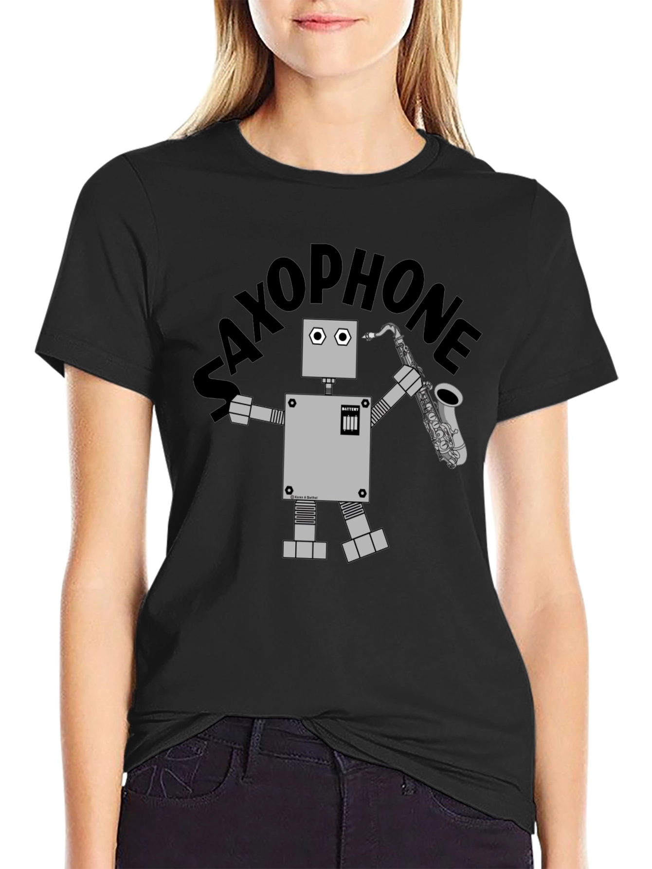 Robot Saxophone T-Shirt