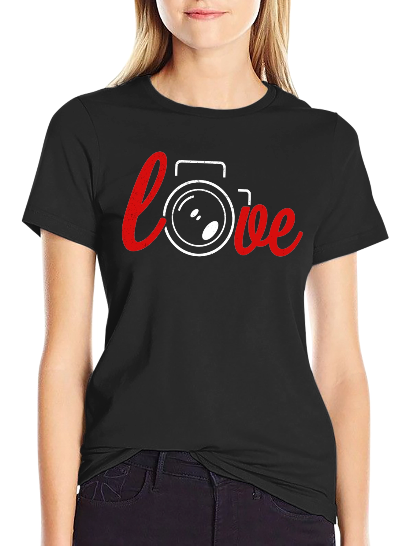 Love Photography T-Shirt - Camera Heart Tee