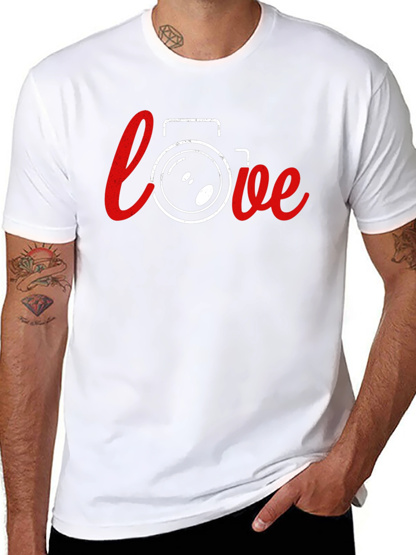 Love Photography T-Shirt - Camera Heart Tee