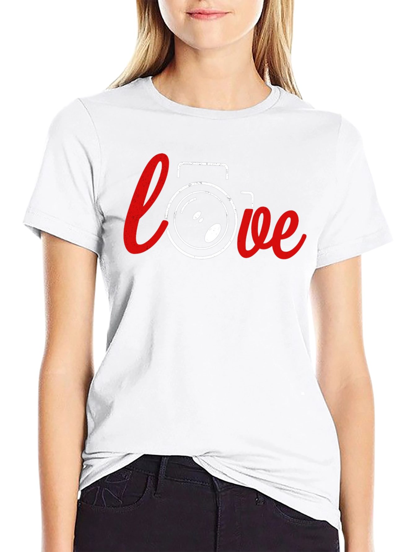 Love Photography T-Shirt - Camera Heart Tee