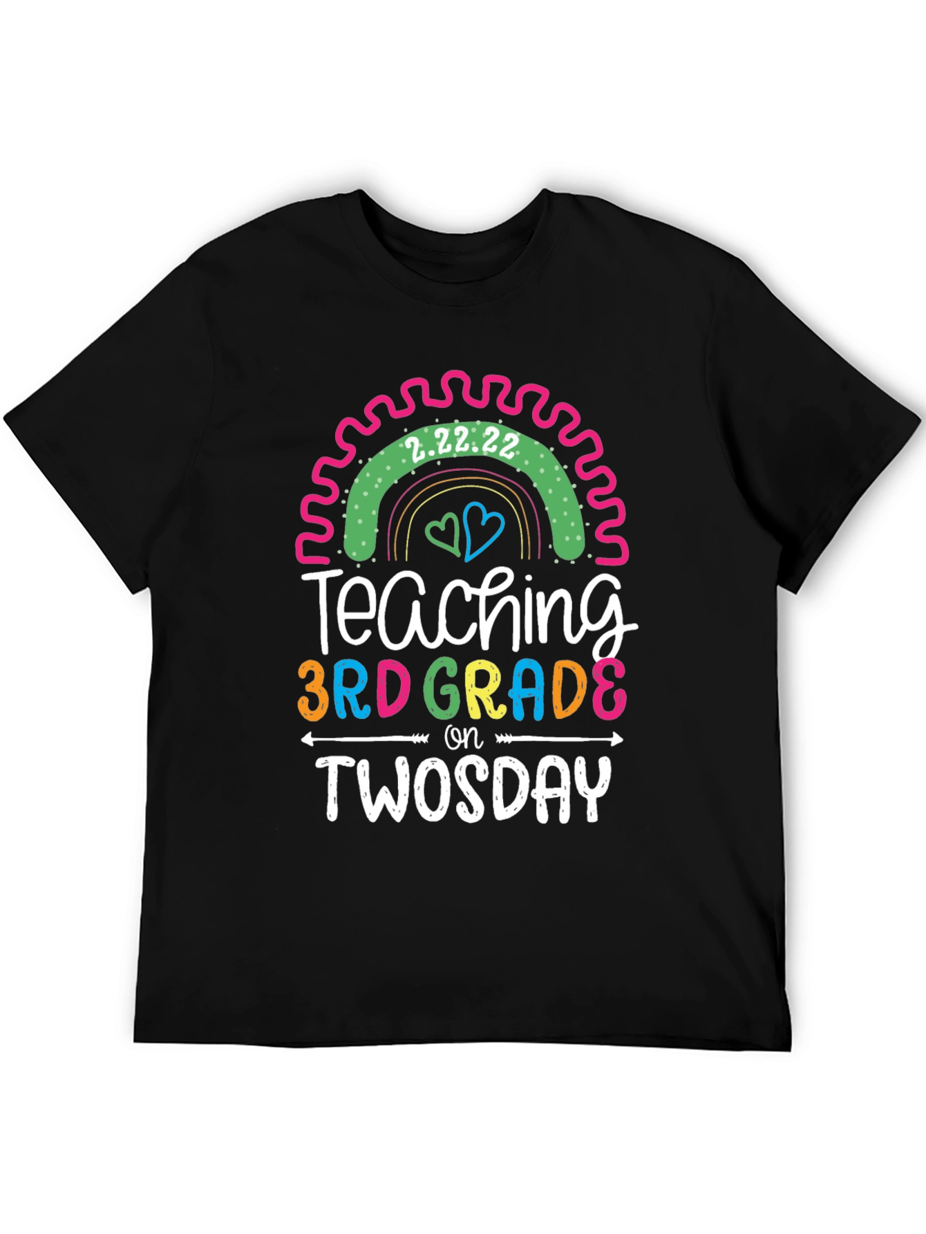 Teaching 3rd Grade on Twosday T-Shirt