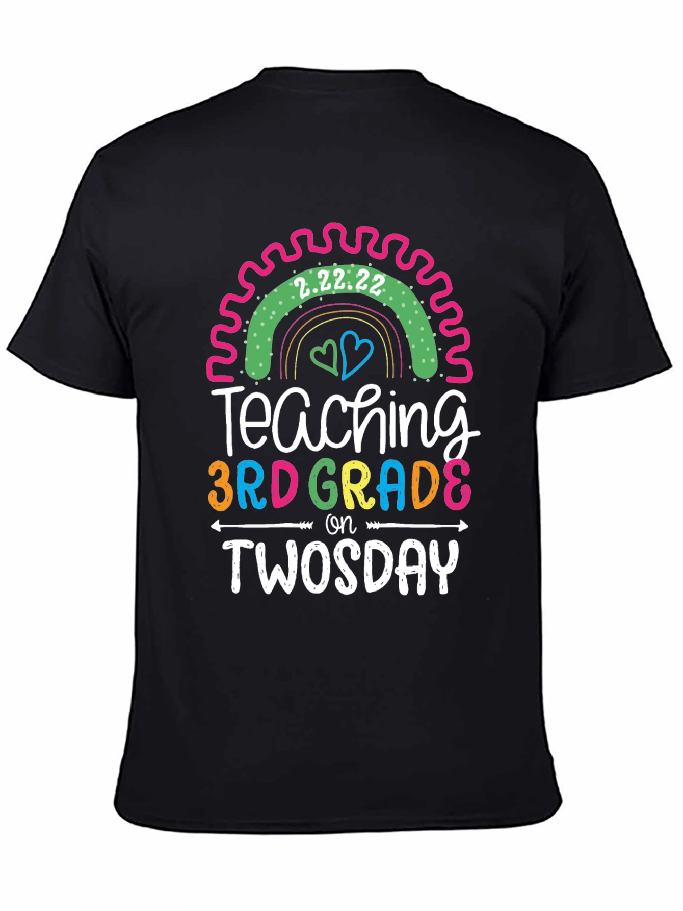 Teaching 3rd Grade on Twosday T-Shirt