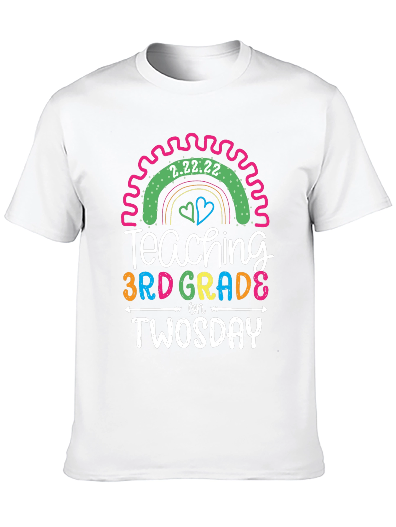 Teaching 3rd Grade on Twosday T-Shirt