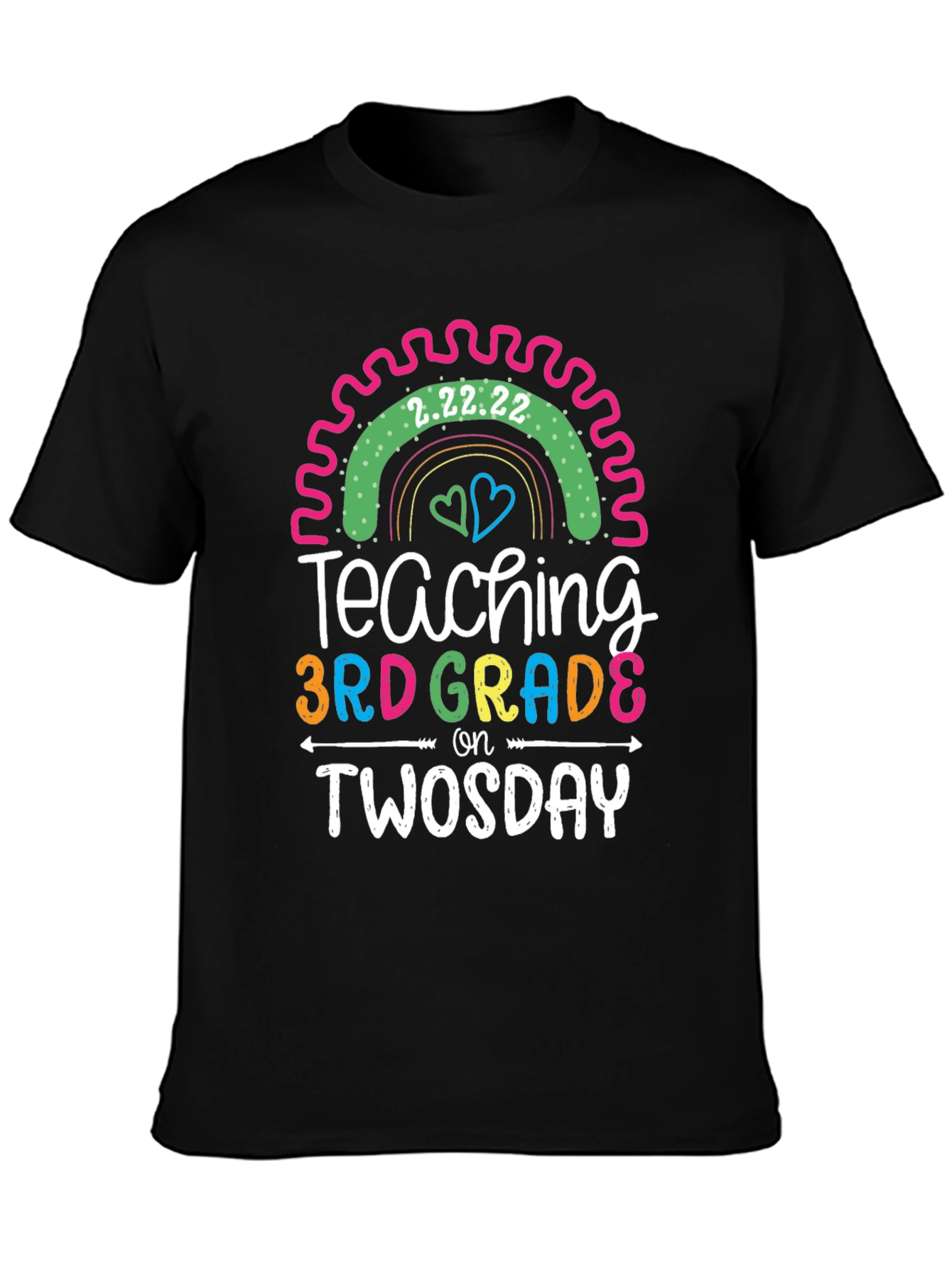 Teaching 3rd Grade on Twosday T-Shirt