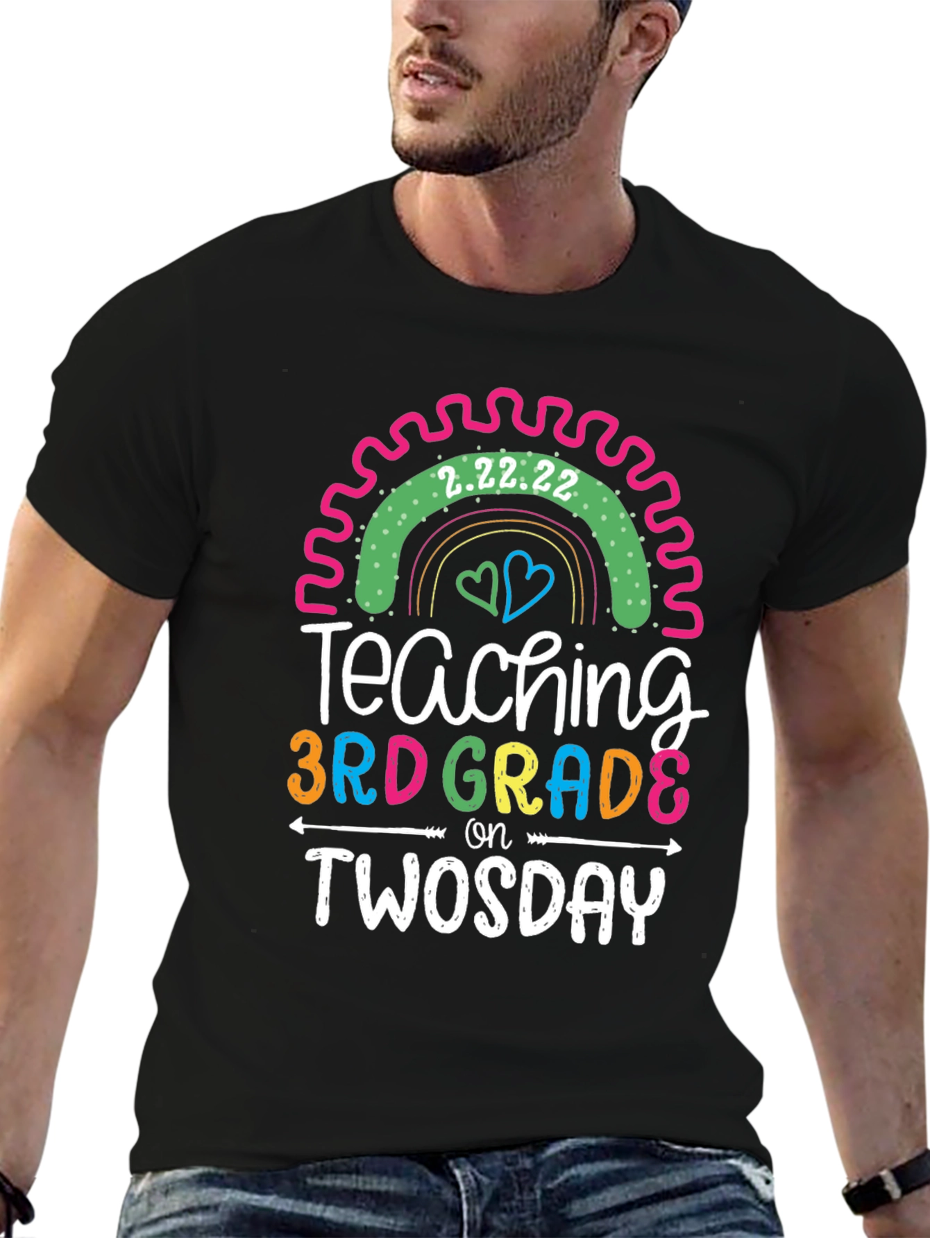 Teaching 3rd Grade on Twosday T-Shirt