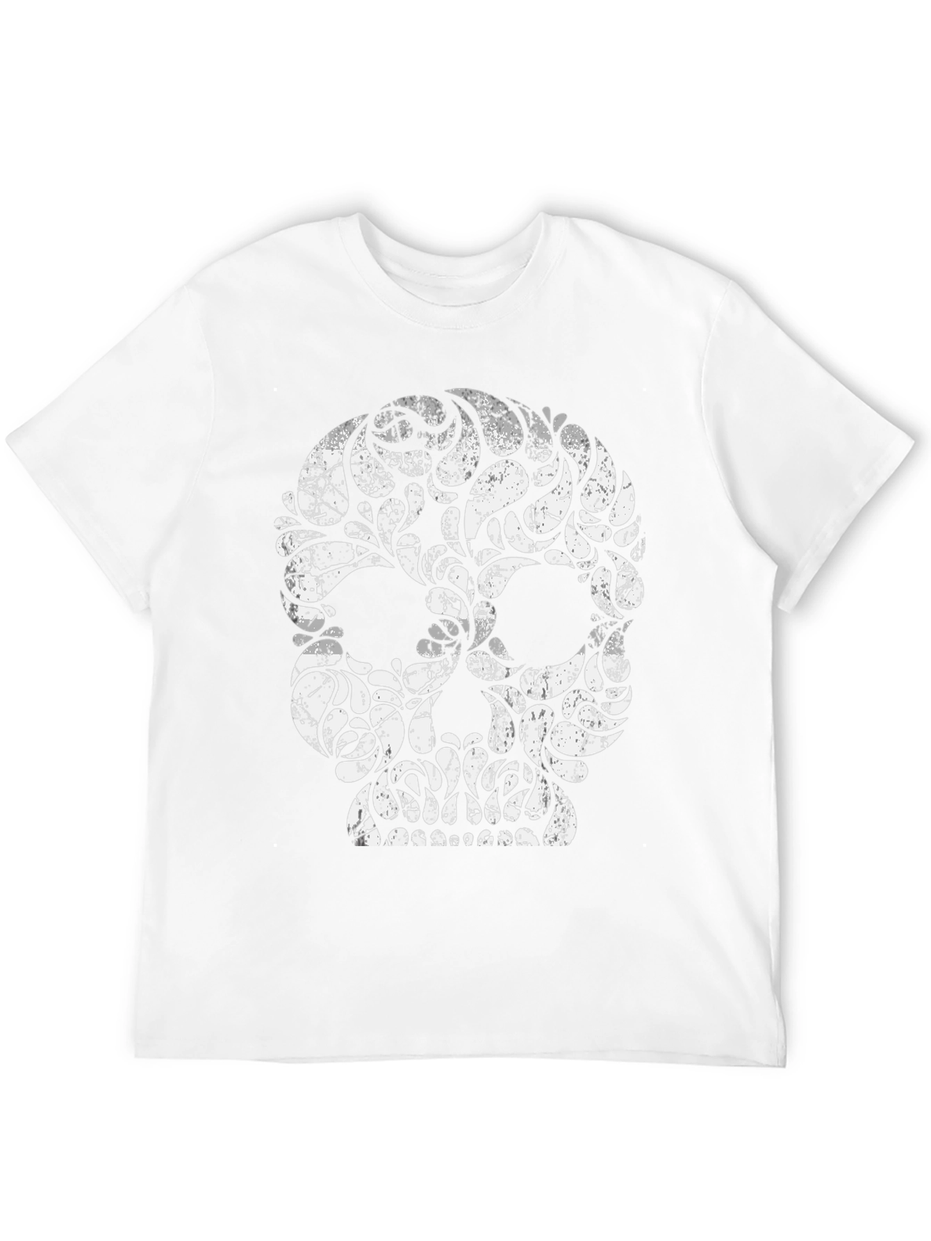 Skull Graphic Print Tee - Modern Edgy Design