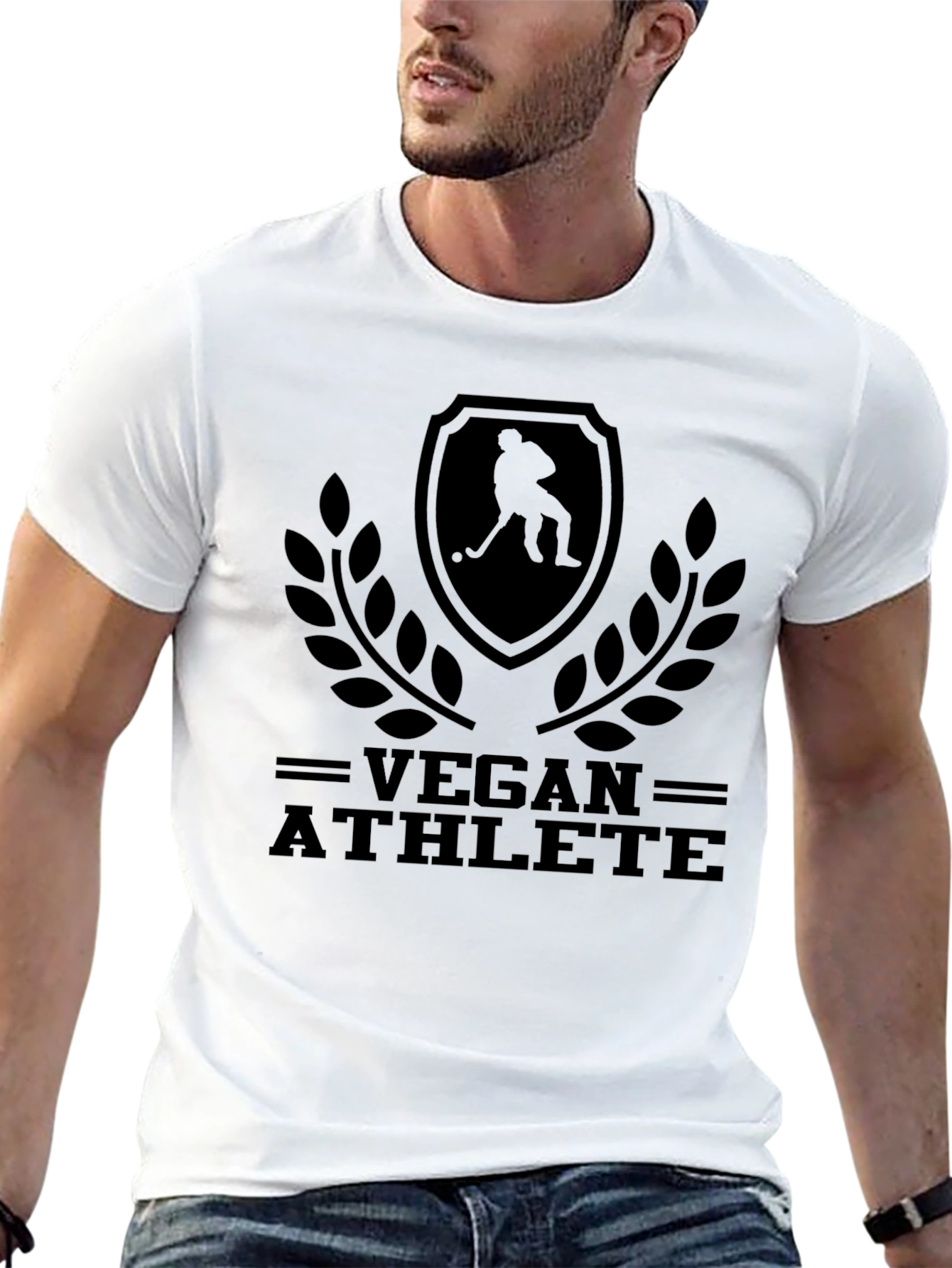 Vegan Athlete Black Graphic Tee