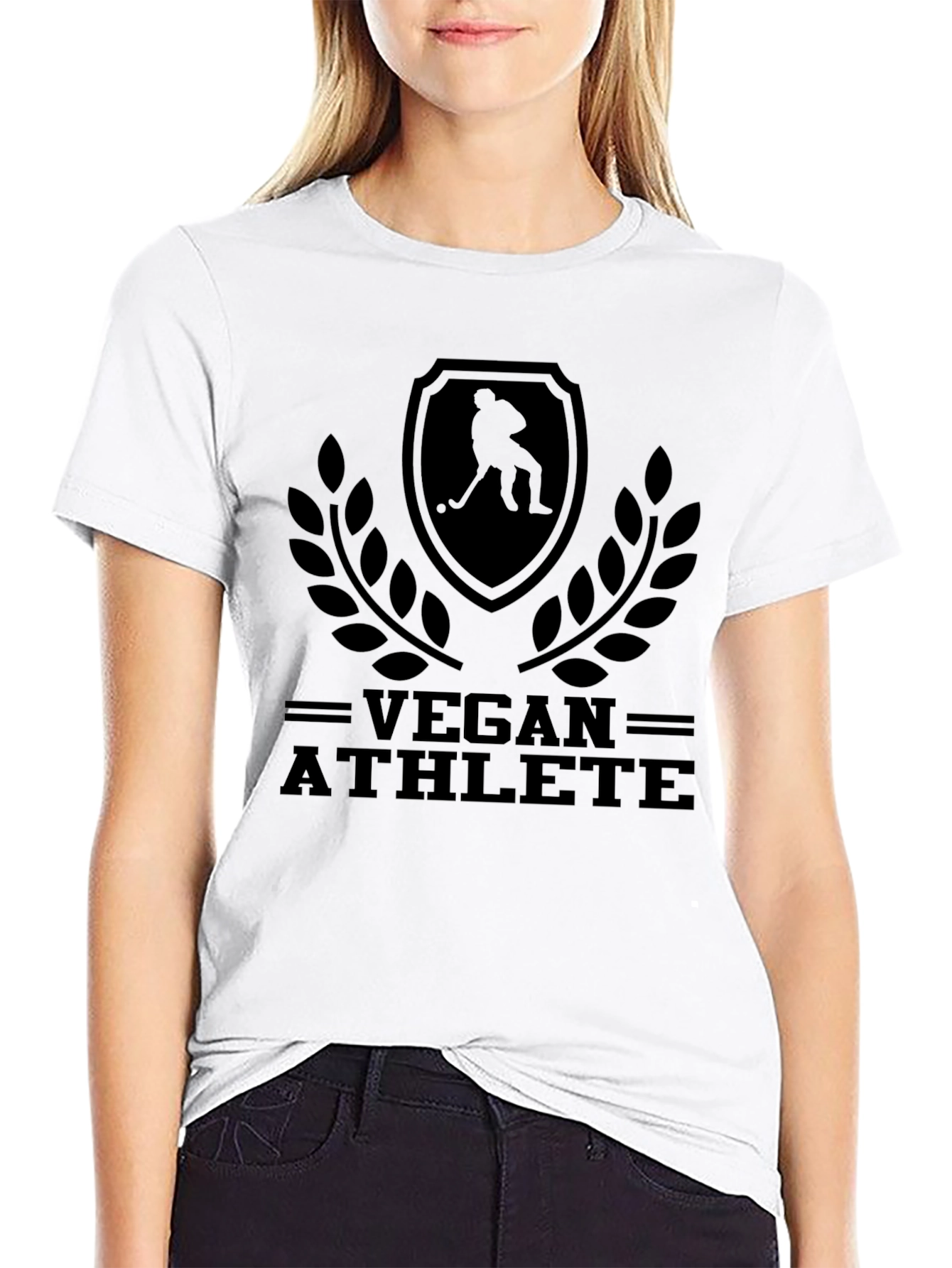 Vegan Athlete Black Graphic Tee