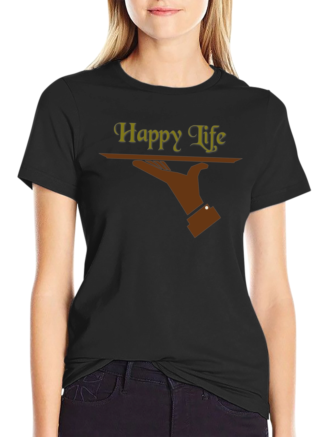 Happy Life T-Shirt - Unique Graphic Tee