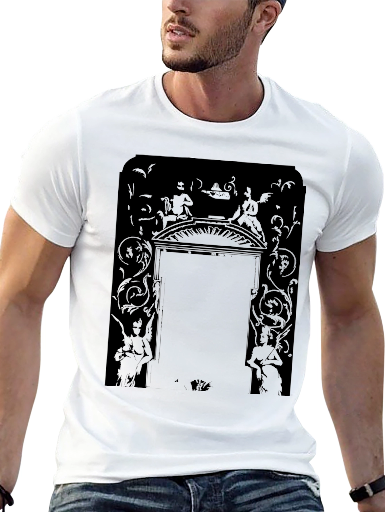 Gothic Angelic Art T-Shirt - Dark Graphic Tee