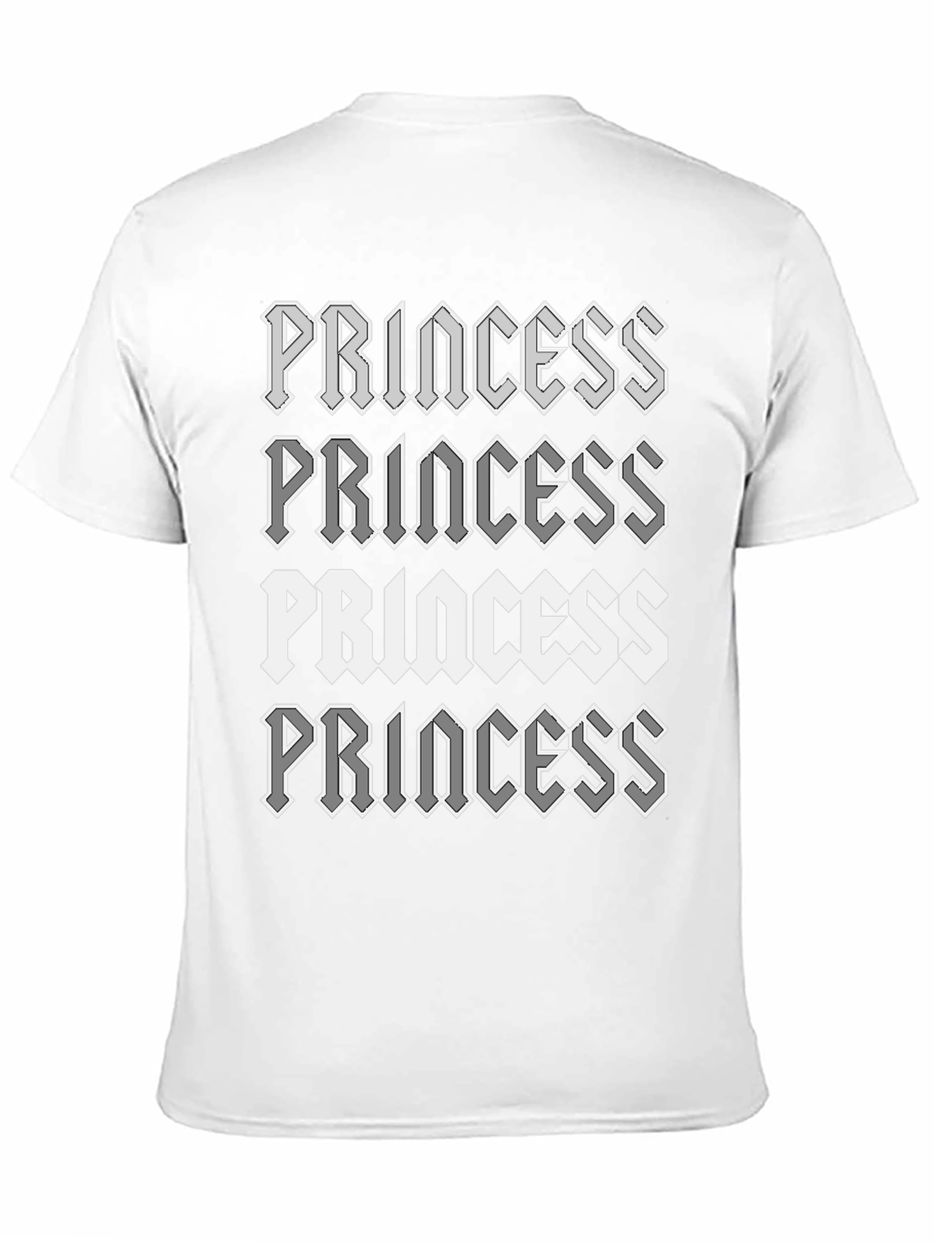 Princess Graphic Print Black T-Shirt