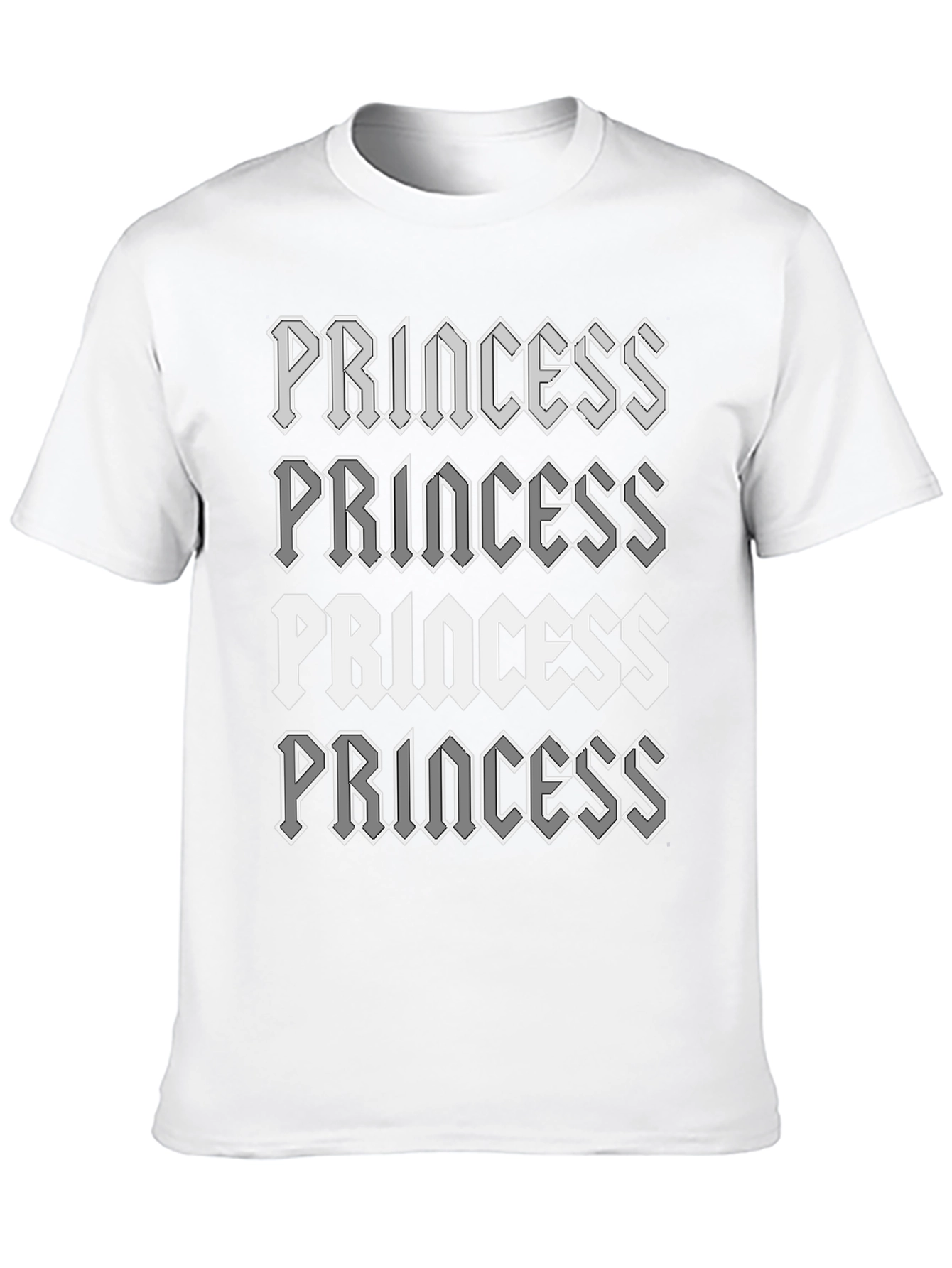 Princess Graphic Print Black T-Shirt