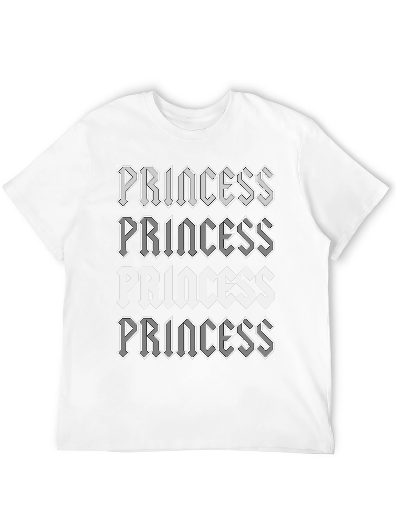 Princess Graphic Print Black T-Shirt
