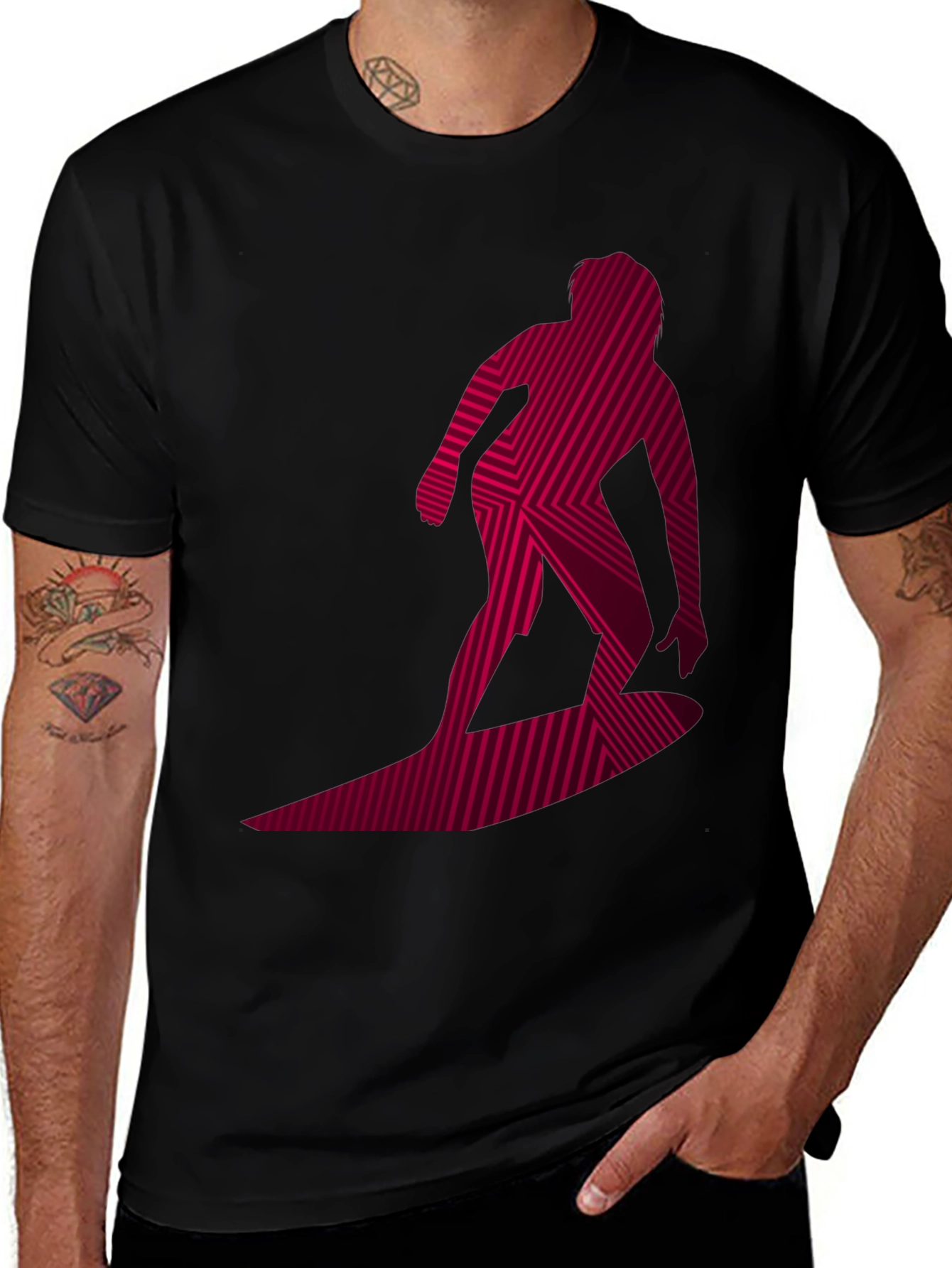 Surfer Graphic Tee - Cool Modern Design T-Shirt
