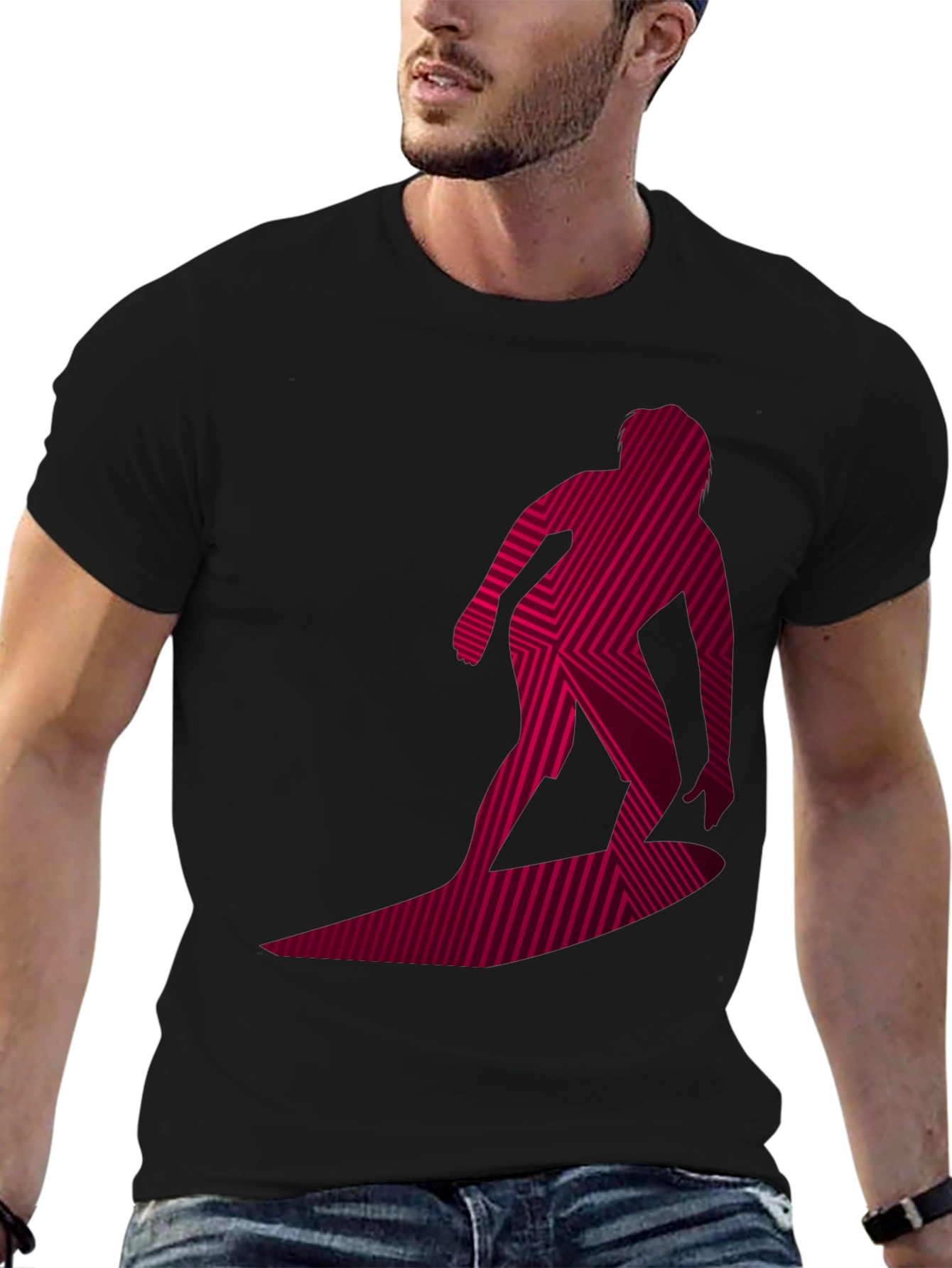 Surfer Graphic Tee - Cool Modern Design T-Shirt