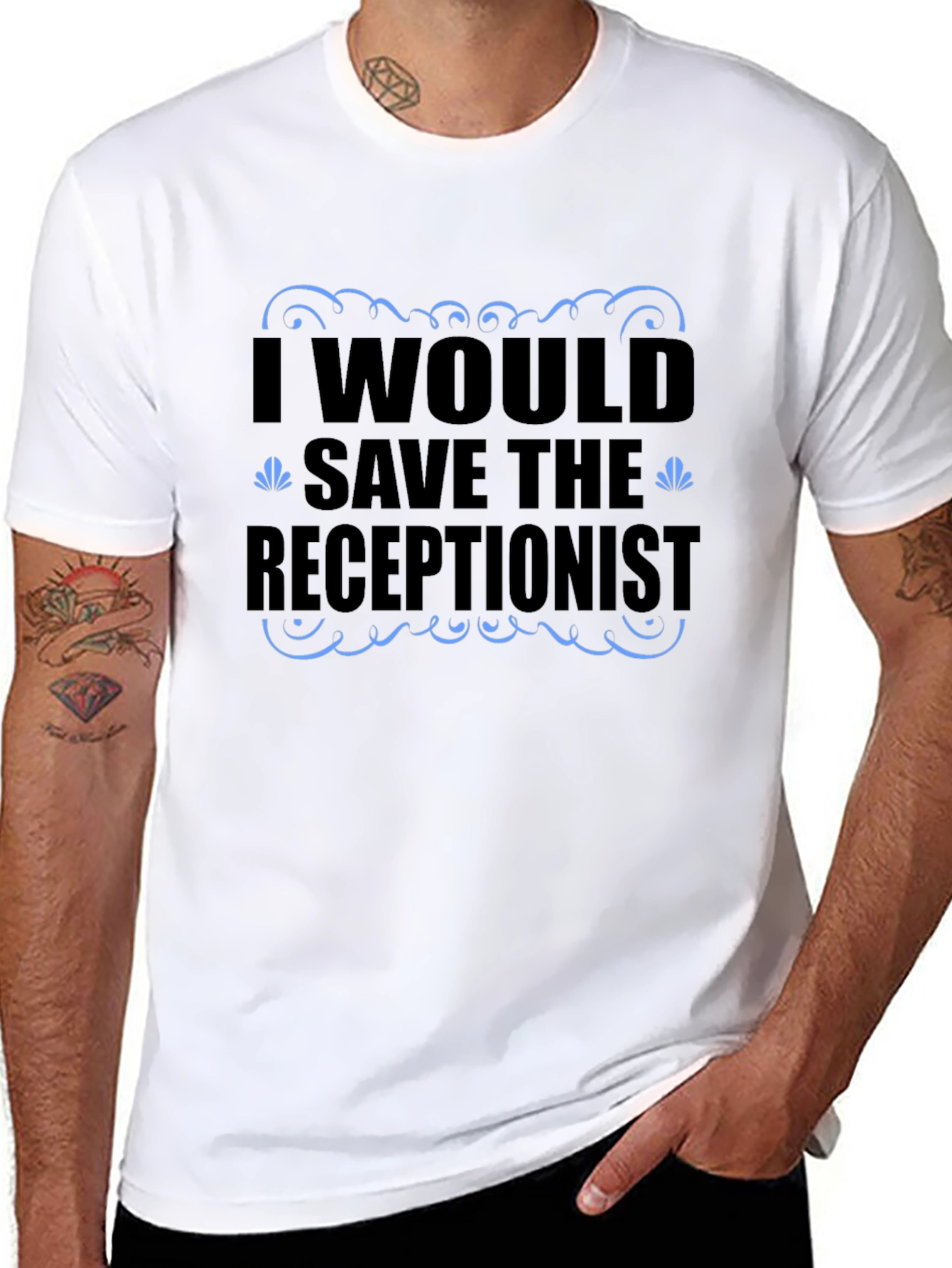 Funny Receptionist T-Shirt - Save the Receptionist