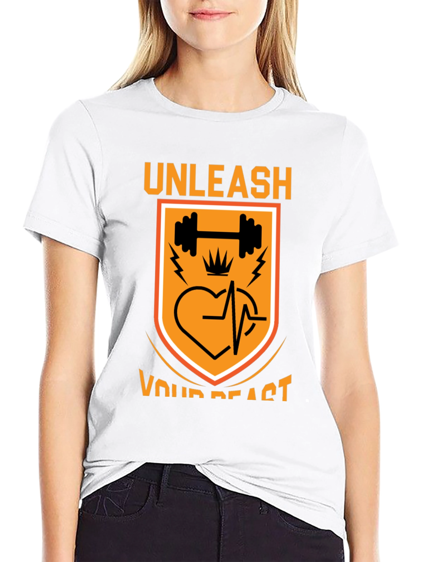 Unleash Your Beast Graphic Tee - Fitness Motivation