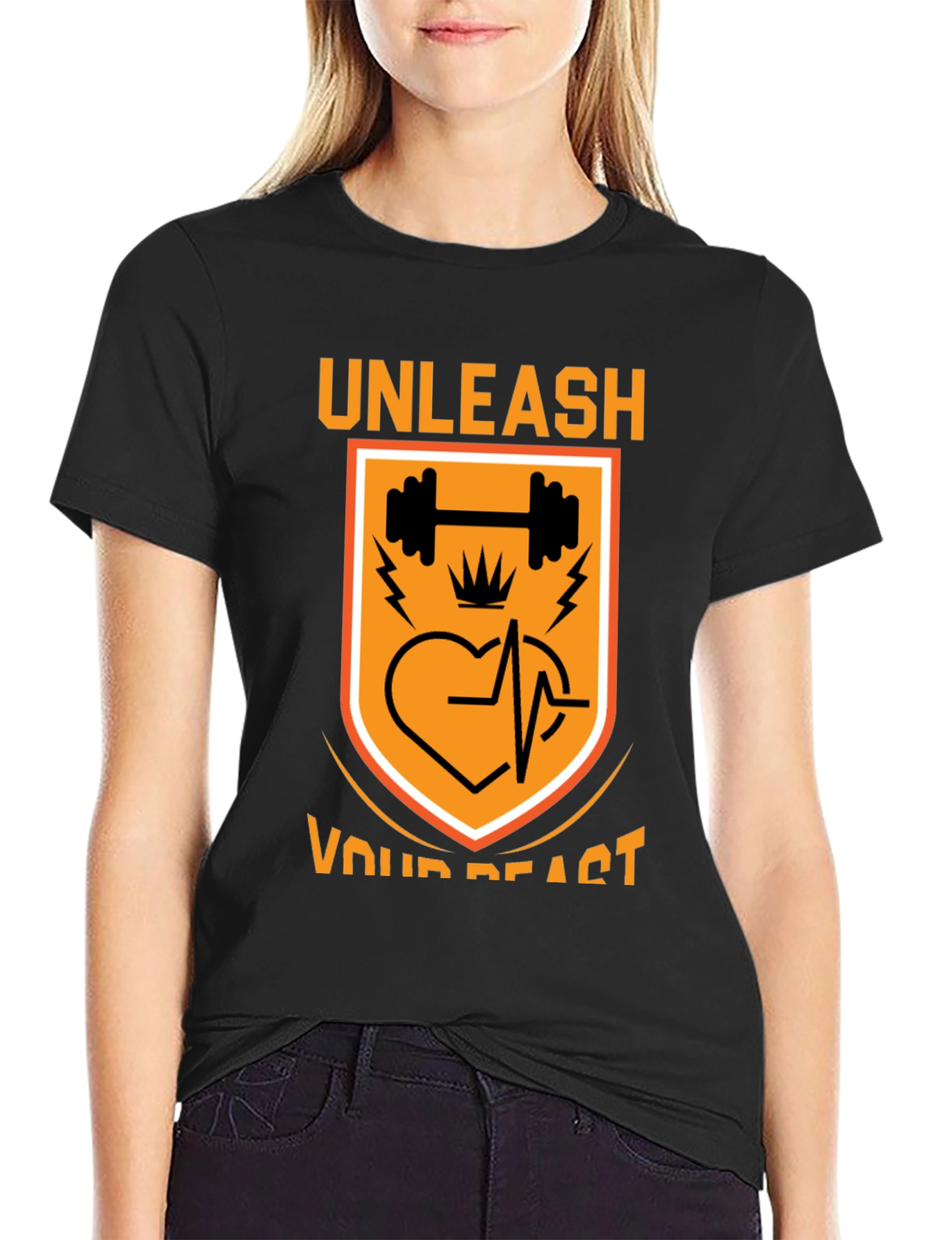 Unleash Your Beast Graphic Tee - Fitness Motivation