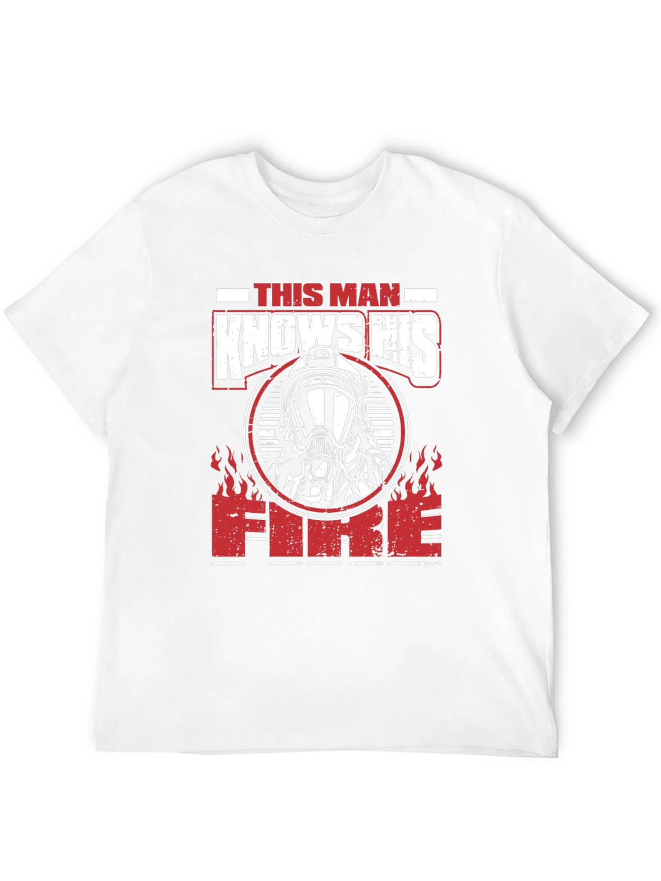 Firefighter This Man Knows His Fire Graphic T-Shirt