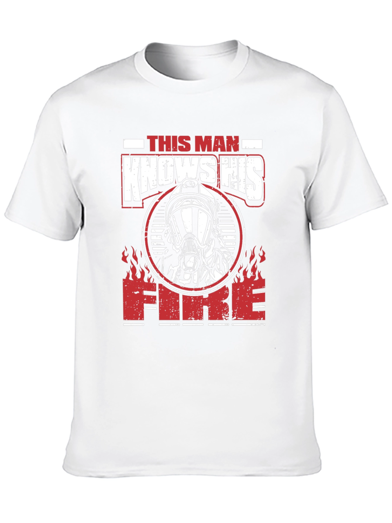 Firefighter This Man Knows His Fire Graphic T-Shirt
