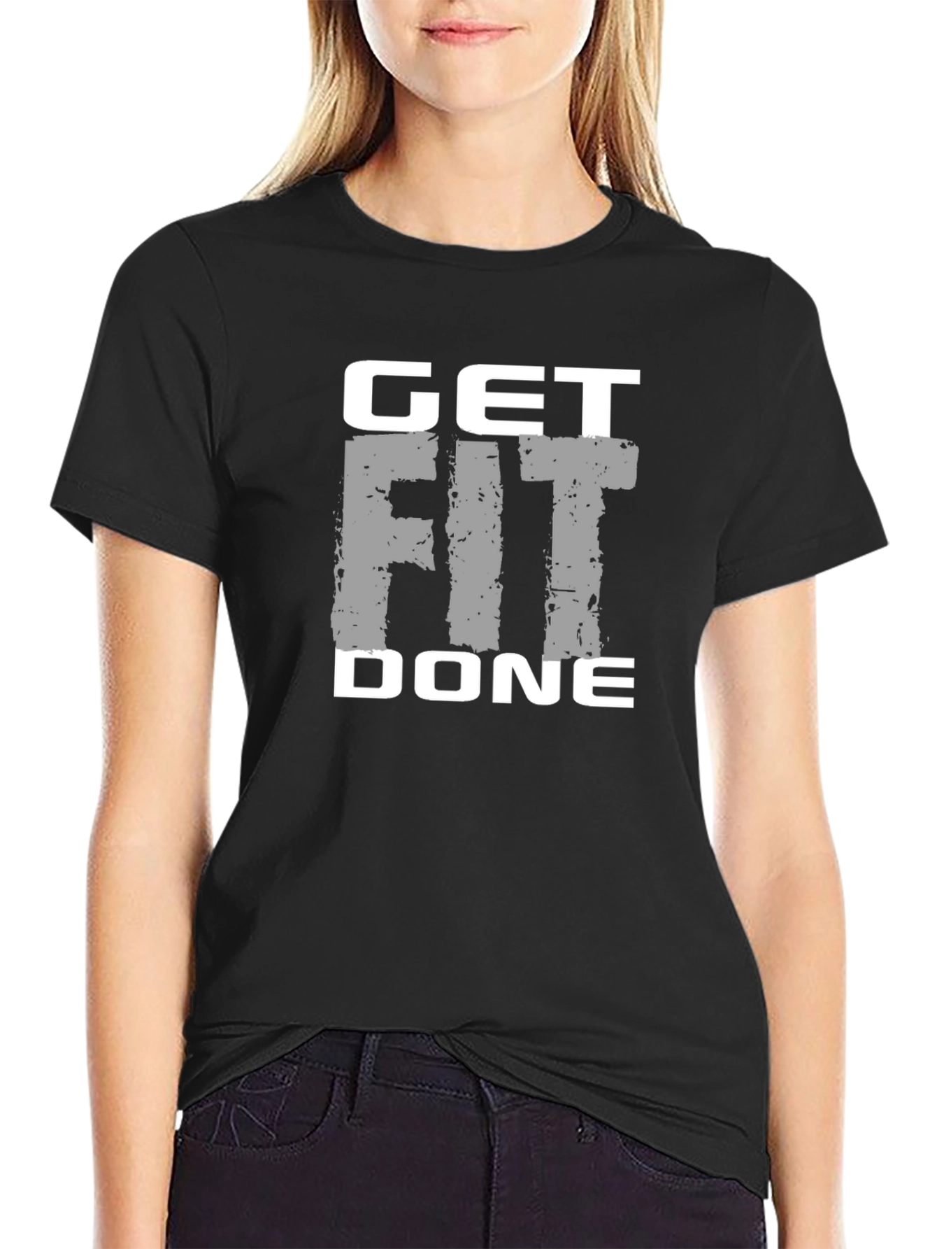 Get Fit Done T-Shirt - Mens Black Fitness Tee