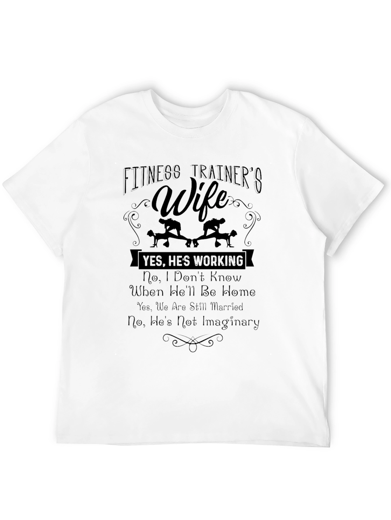 Fitness Trainers Wife Graphic Tee - Black