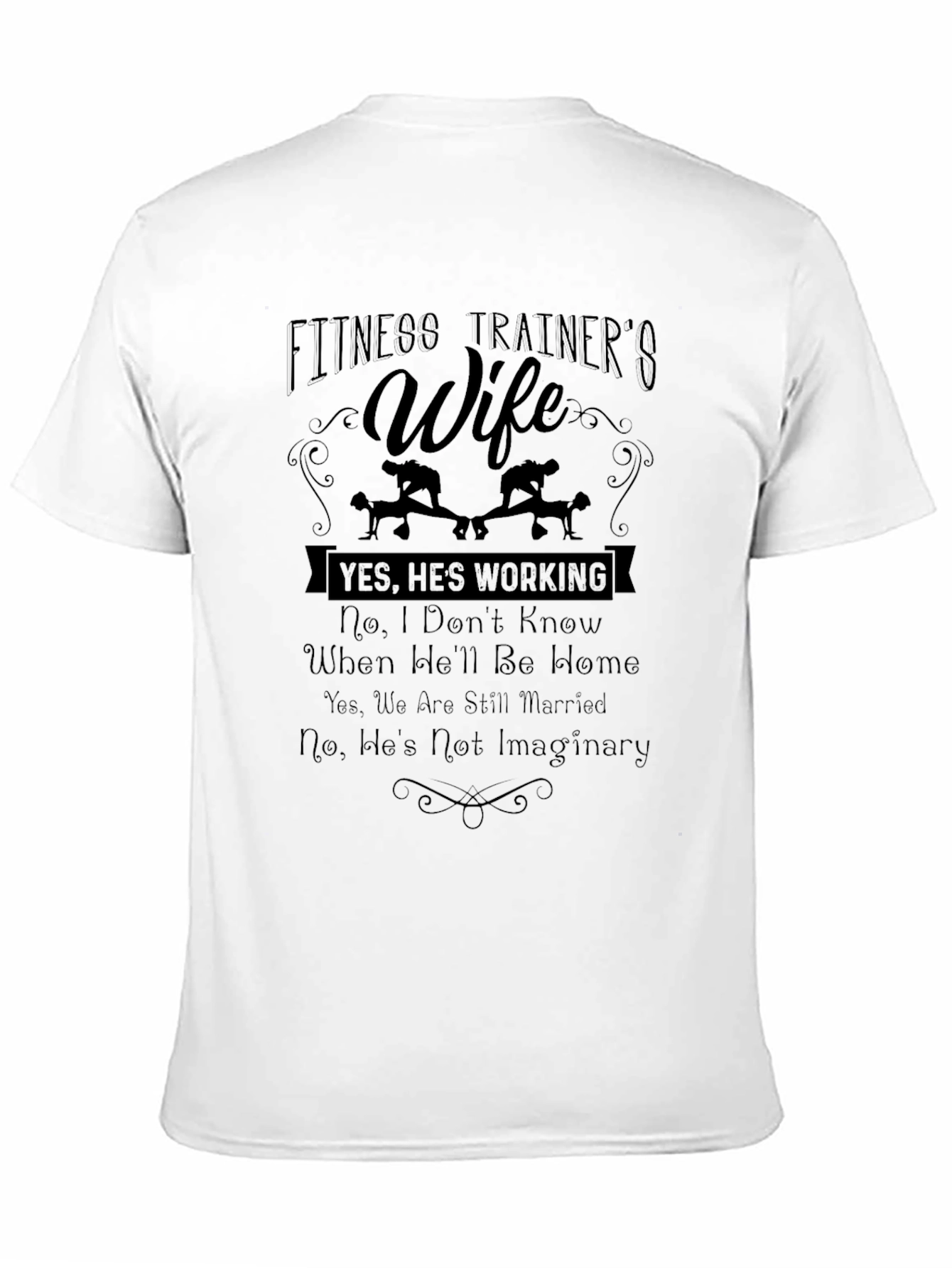 Fitness Trainers Wife Graphic Tee - Black