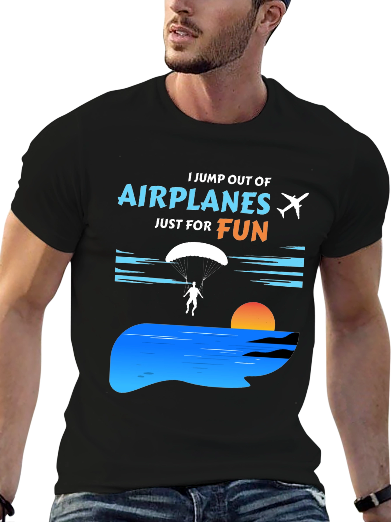 Skydiving Fun T-Shirt - Airplane Jumper