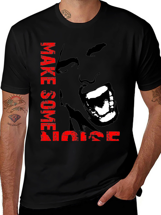 Make Some Noise Graphic Tee - Bold Black T-Shirt